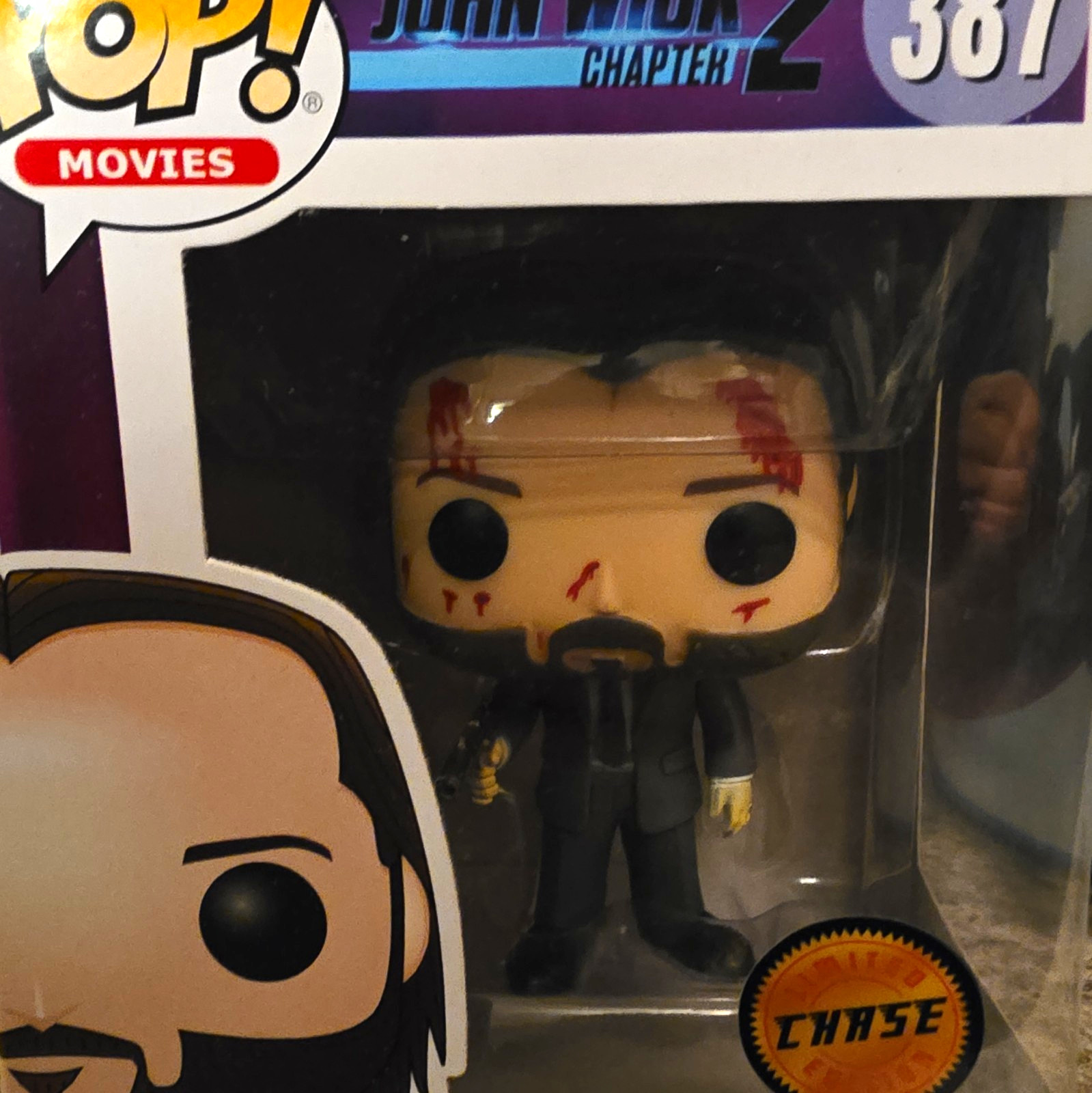 Funko Pop Movies John Wick #387 Bloody Chase Keanu Reeves NIB