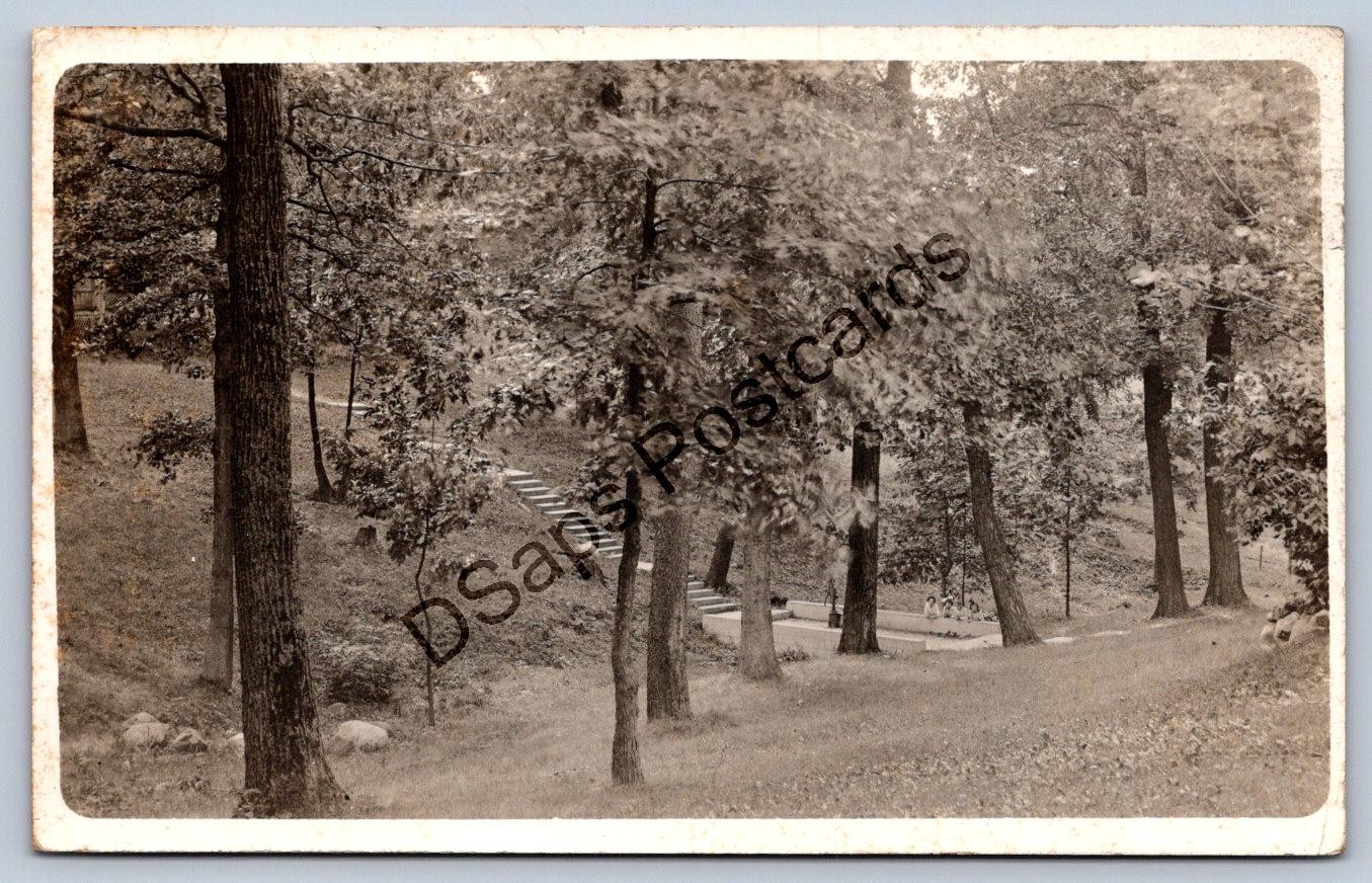 K55/ Chesterfield Indiana RPPC Postcard c1919 Spiritualist Camp Scene  73