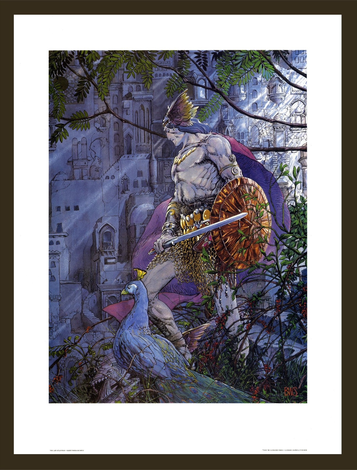 Barry Windsor Smith The Last Atlantean 1990 new vintage print poster Conan fans