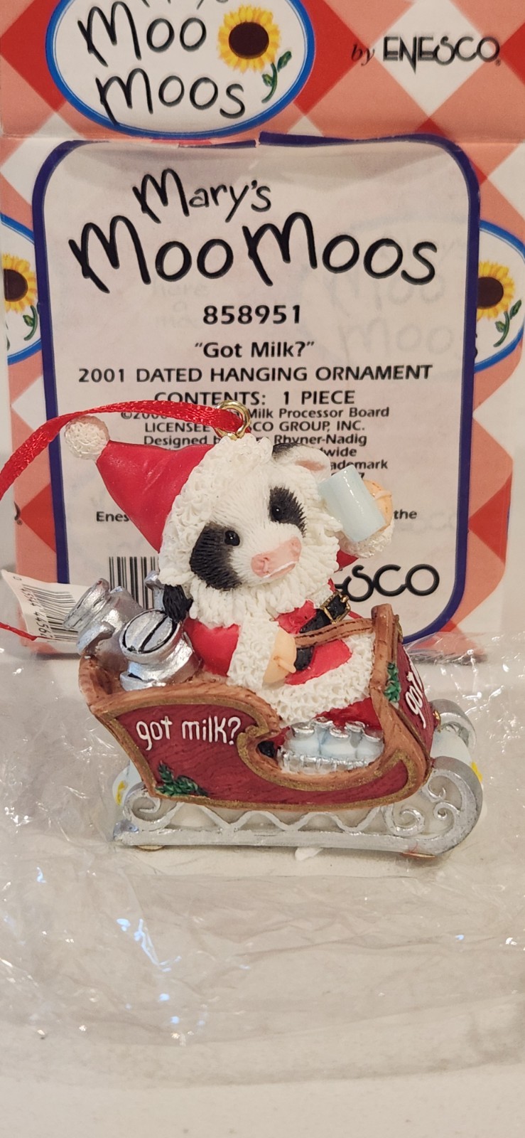 Vintage Enesco Mary's Moo Moos, GOT MILK? 2001 Vintage Enesco Mary's Moo Moos, GOT MILK? 2001