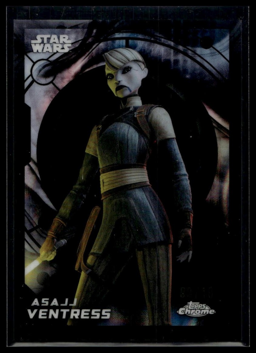2026 Topps Chrome Star Wars #101 Asajj Ventress Black Refractor #/10