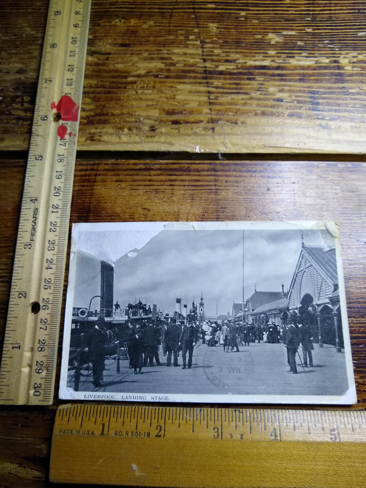 Postcard - Landing Stage, Liverpool, England