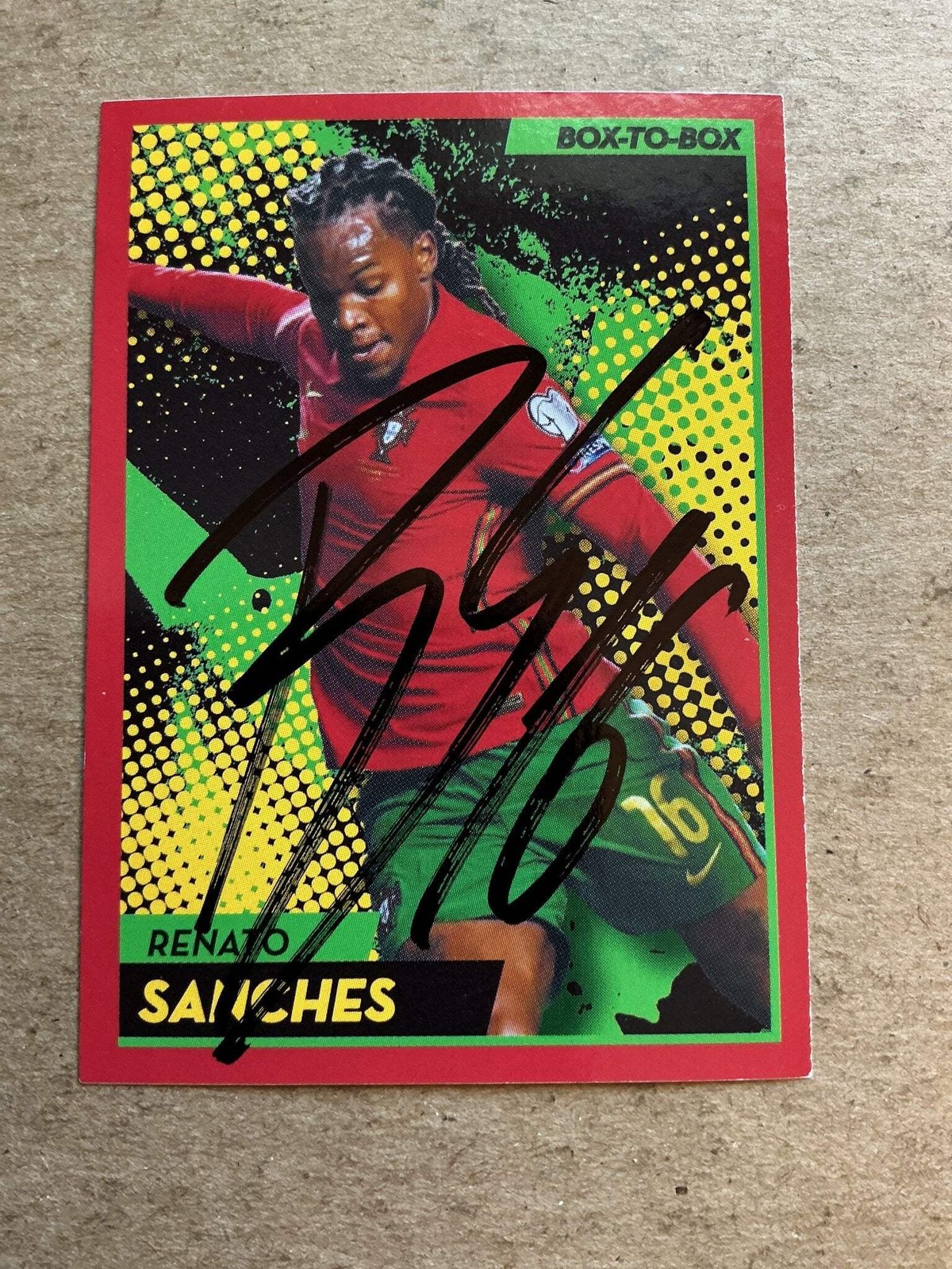 Renato Sanches, Portugal 🇵🇹 UEFA Euro 2020 Panini hand signed
