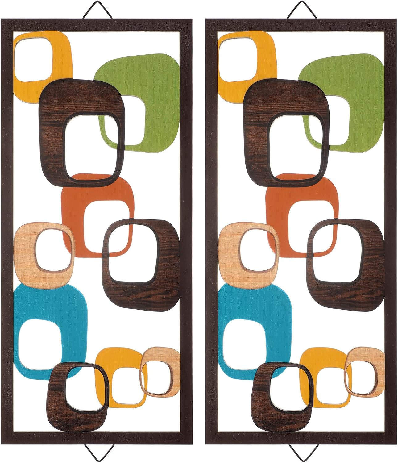 2 Pcs Mid Century Wall Art Mid Century Modern Decor
