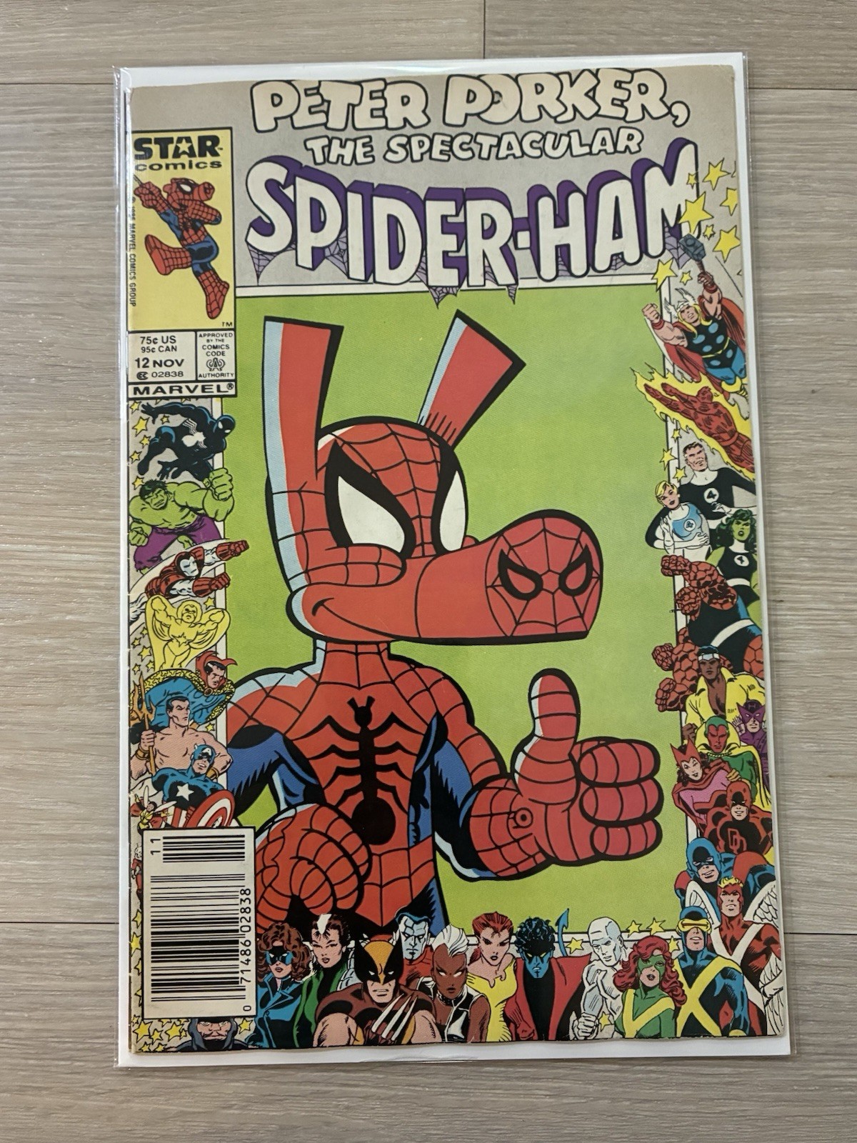 Peter Porker, The Spectacular Spider-Ham #12 Marvel Comics 1986 🔑 Newstand