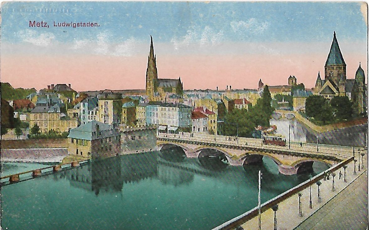 Postcard Metz. Ludwigstaden. Circa 1917, Postcard. Circa 1917, Used, Good