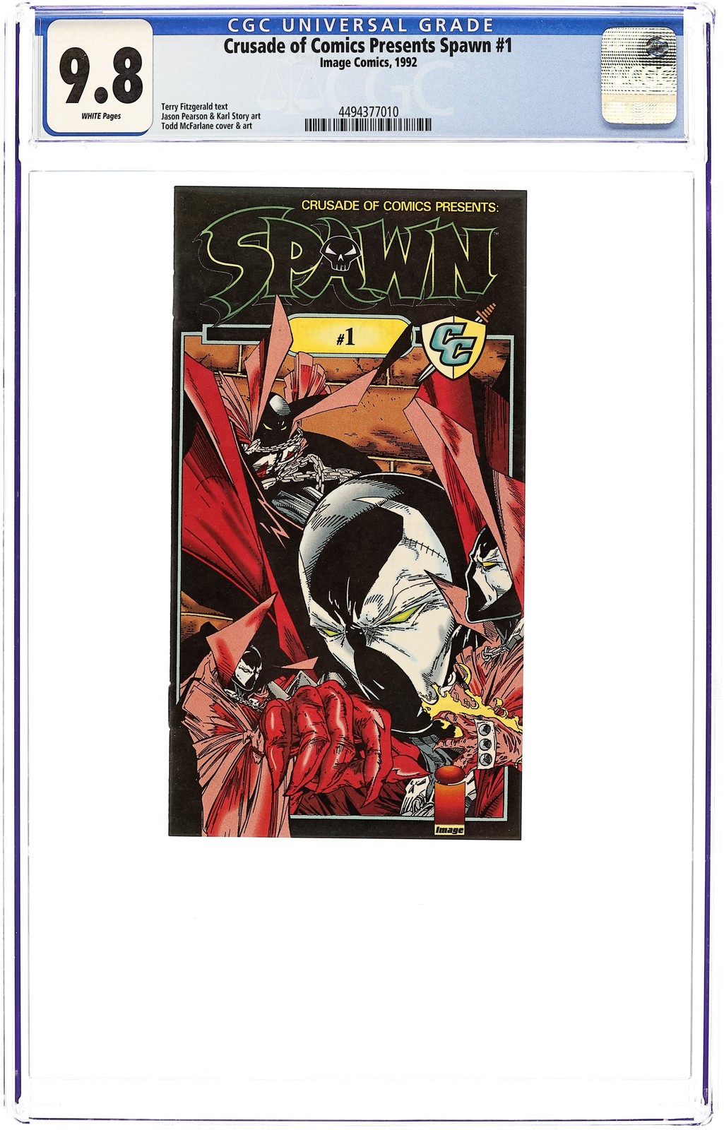 Crusade of Comics Presents Spawn Mini Comic #1 CGC 9.8 1992 4494377010