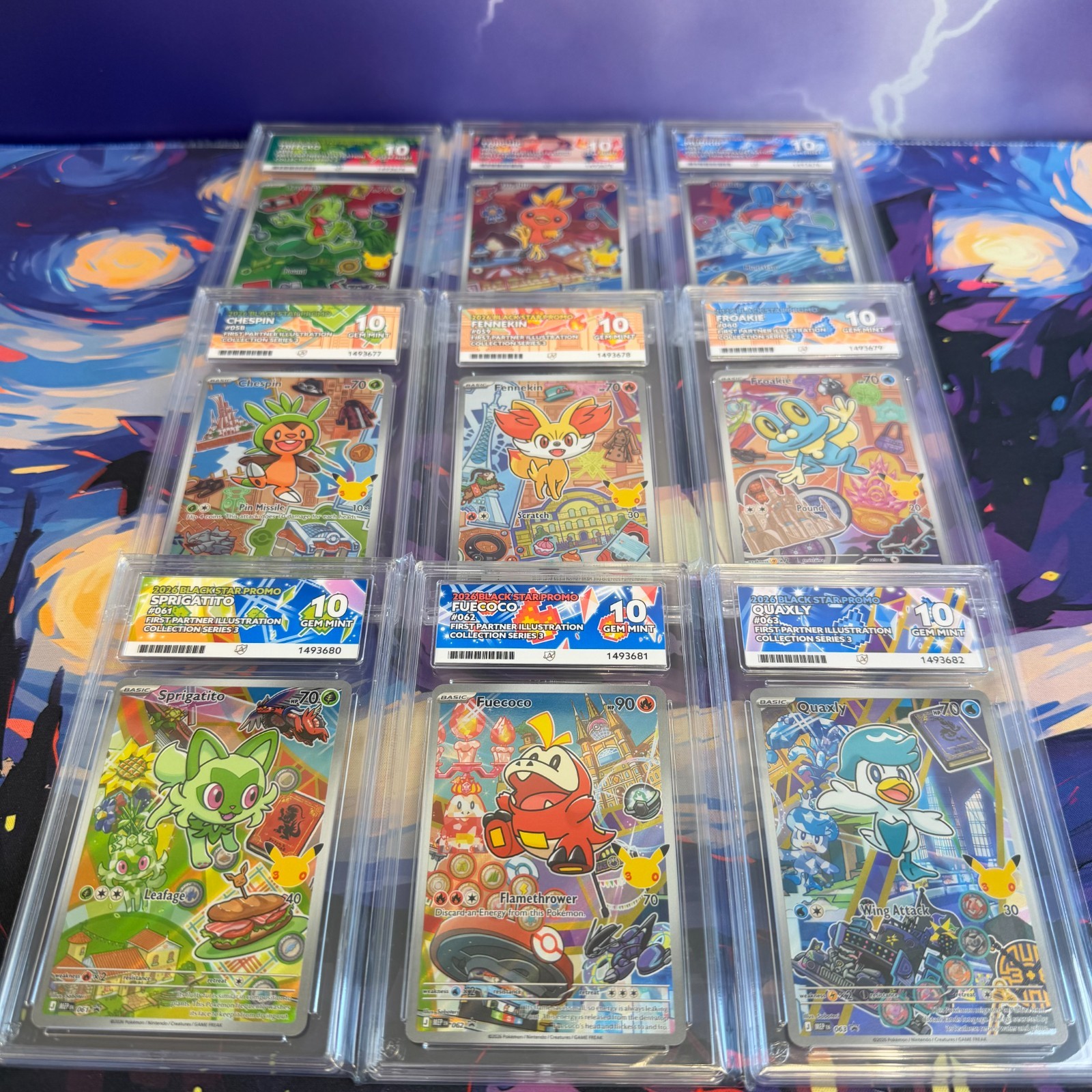 ACE Perfect 10 Set of 9 Sequential First Partner Series 3 Treecko Torchic Etc