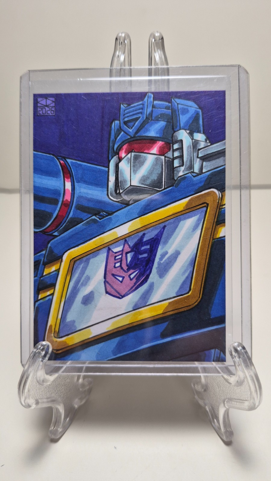 ACEO PSC OOAK Original Art Sketch Card Soundwave Transformers