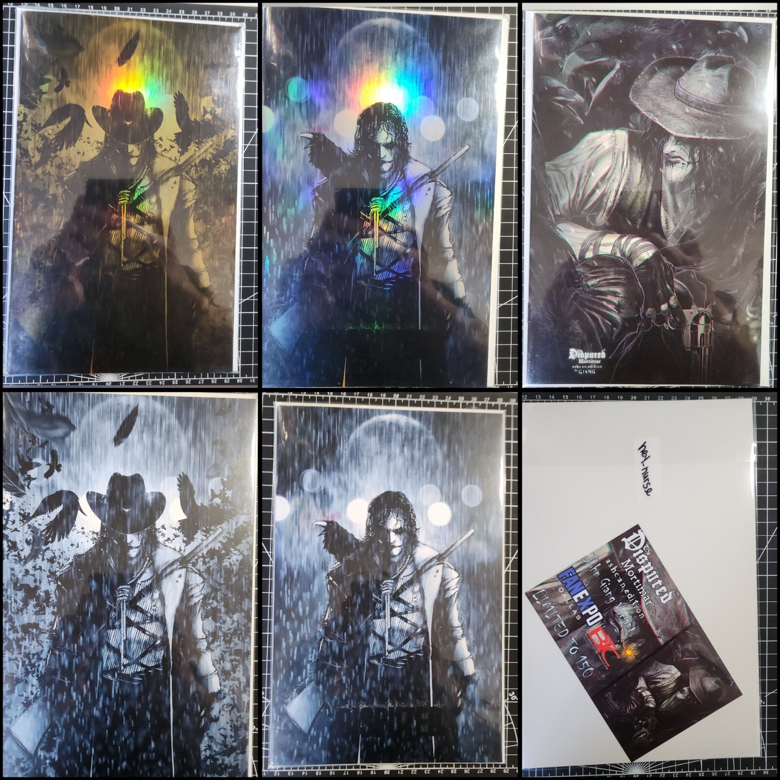 The Disputed #1 Crow Variant Lot Mortimar Foil Virgin Variant With Hat No Hat