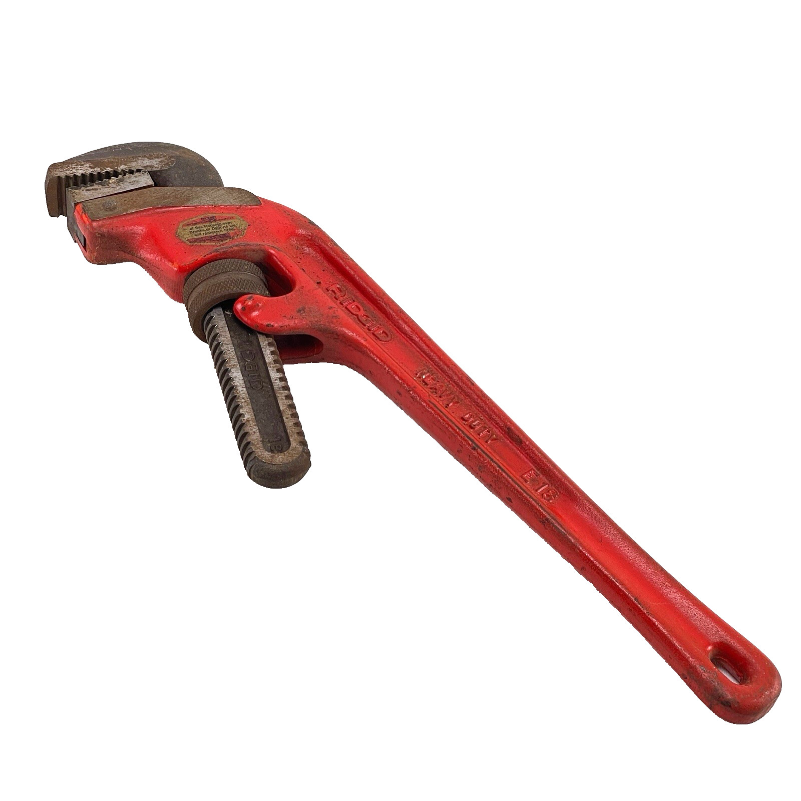 Rigid E-18 Offset End HD Pipe Wrench -  Elyria OH - Vintage - 