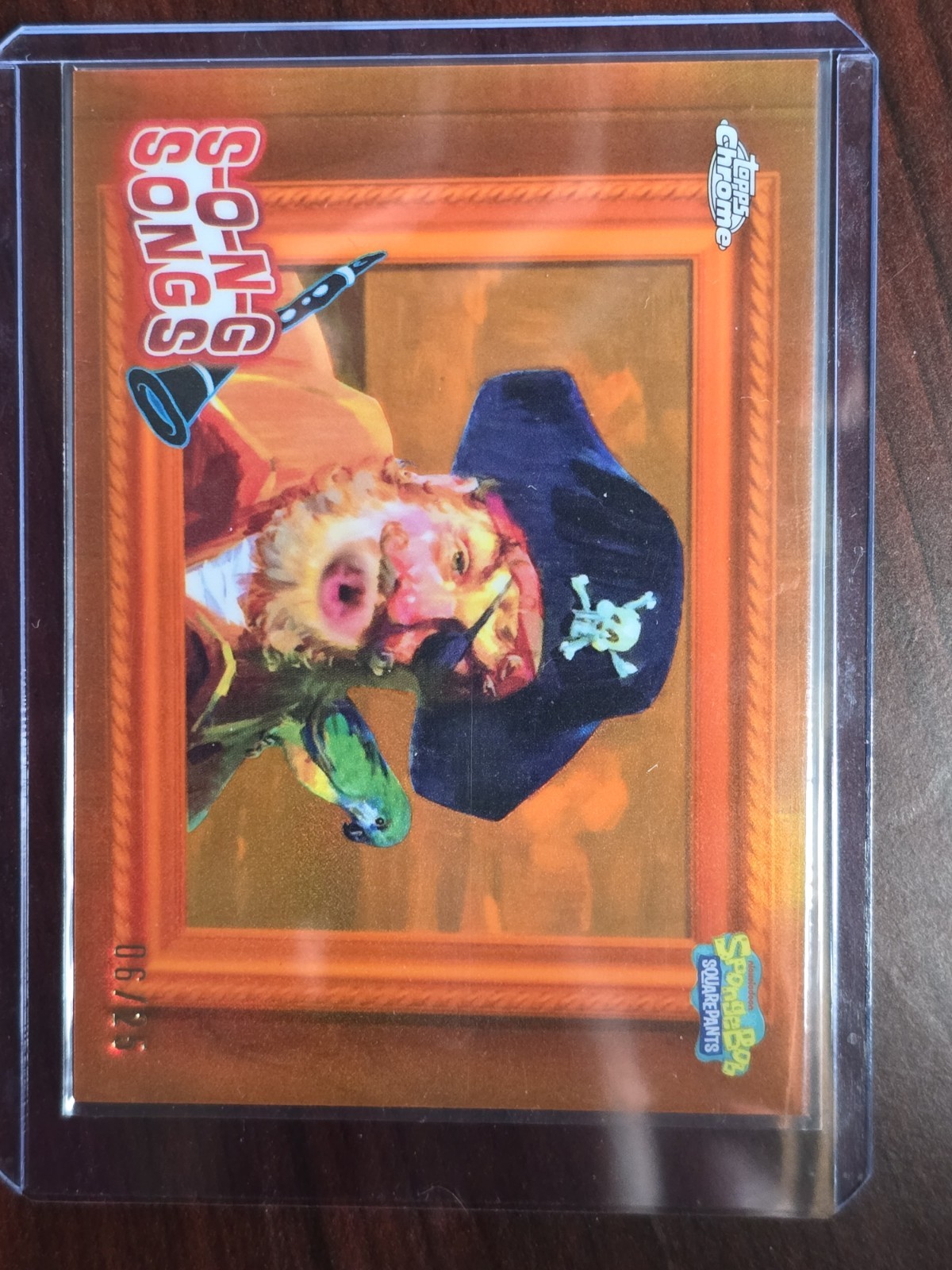 2025 Topps Chrome SpongeBob S-O-N-G SONGS Insert S-15 /25 Painty the Pirate
