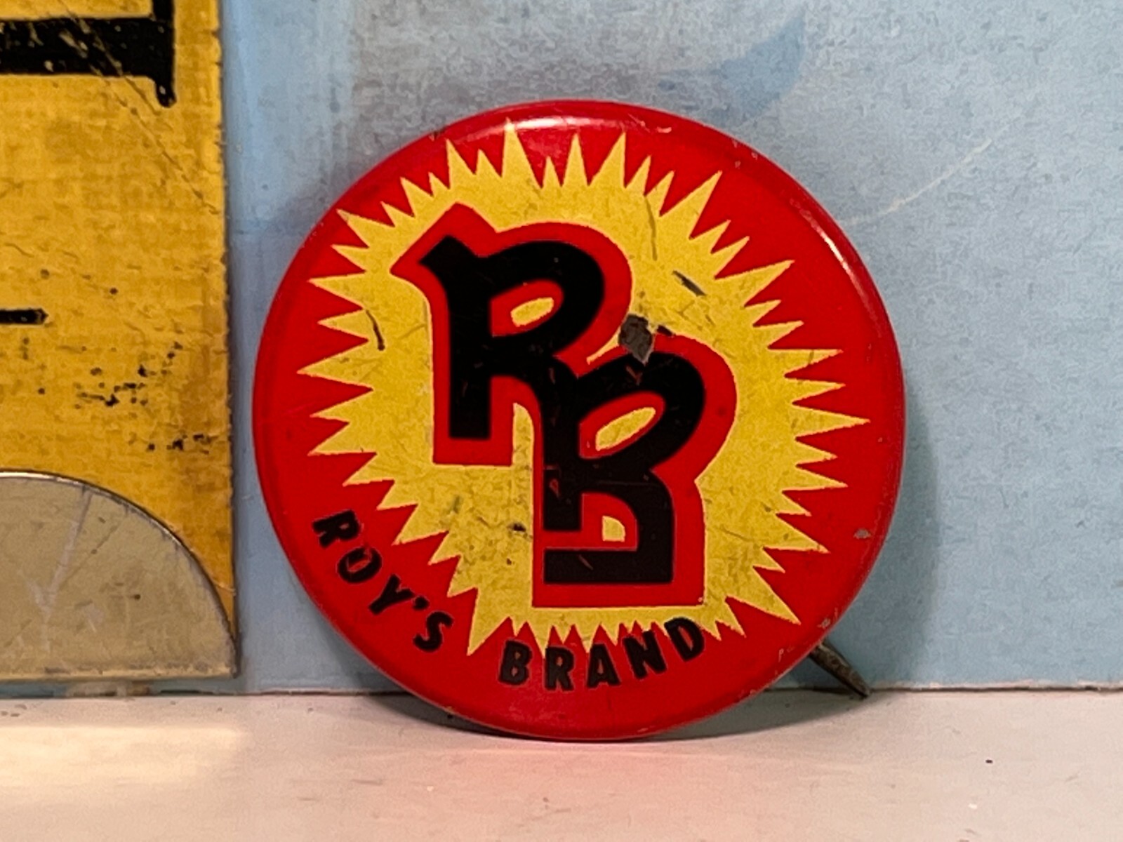 1953  Roy Rogers cattle brand Post Grape Nuts Ray\'s Brand Pinback Button 5/8\