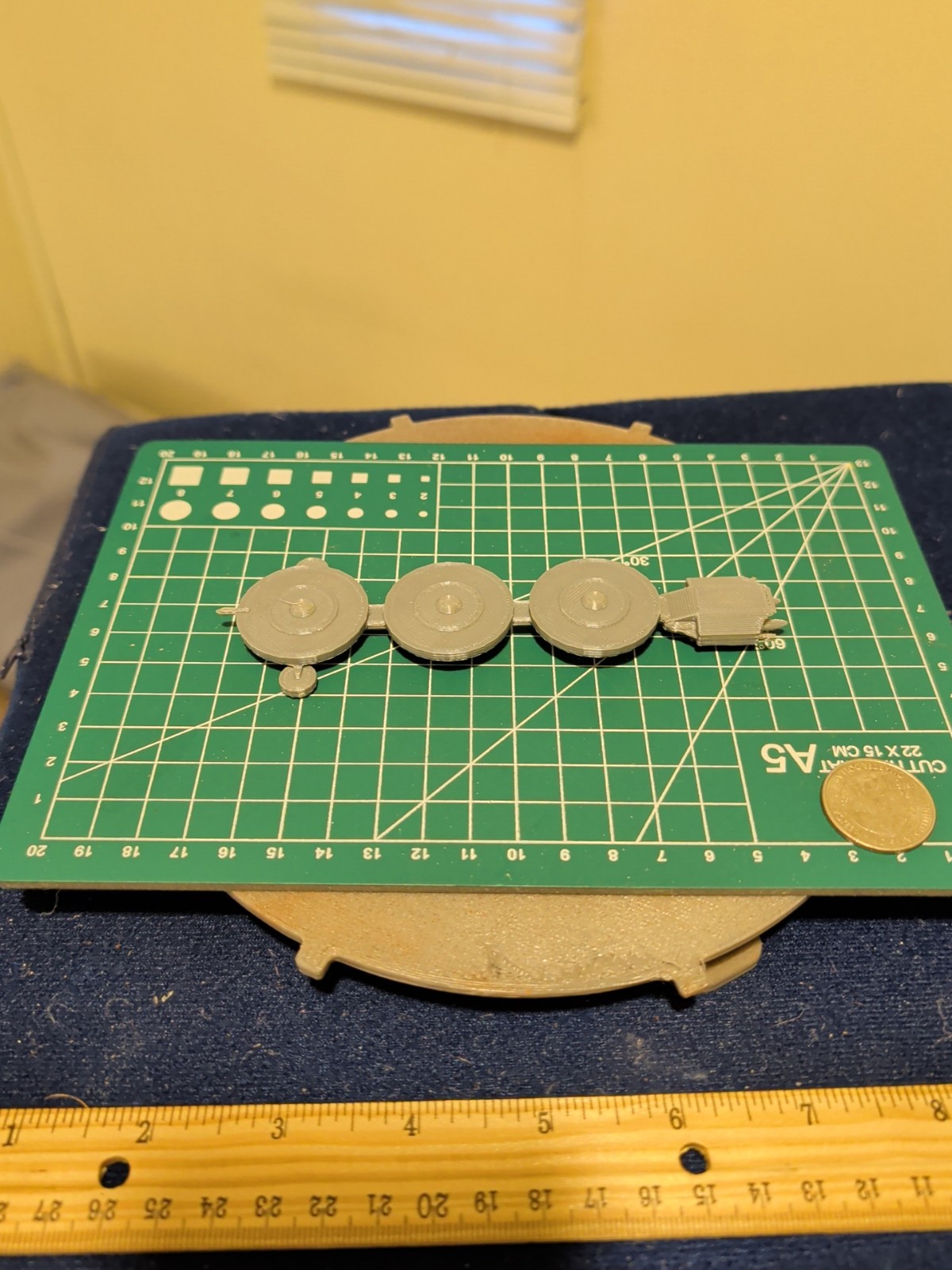 3d Printed 5-in Model Battlestar Galactica Fleet Miners Ship Unpainted