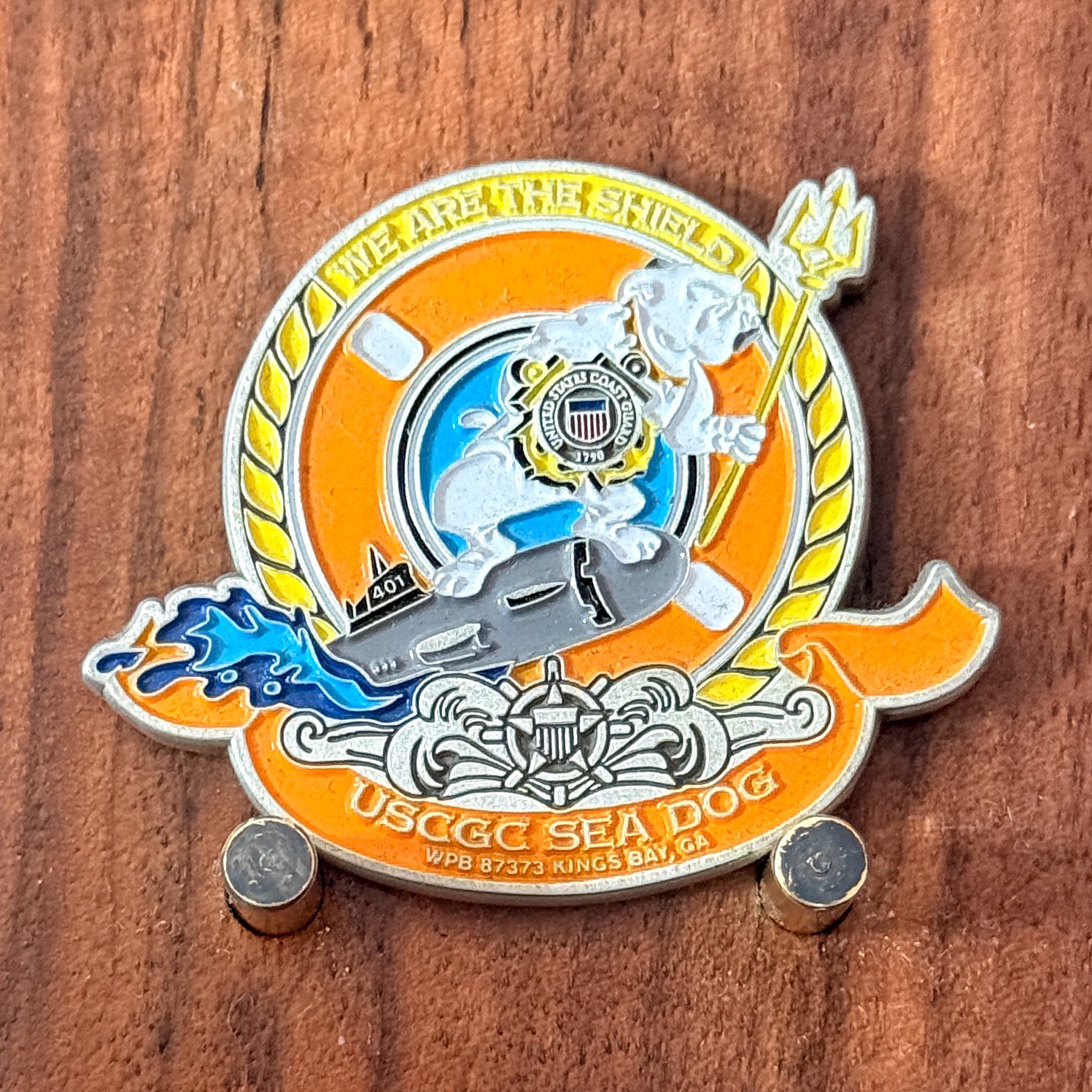 USCGC Sea Dog Kings Bay GA Commanding Officer Challenge Coin  W#27