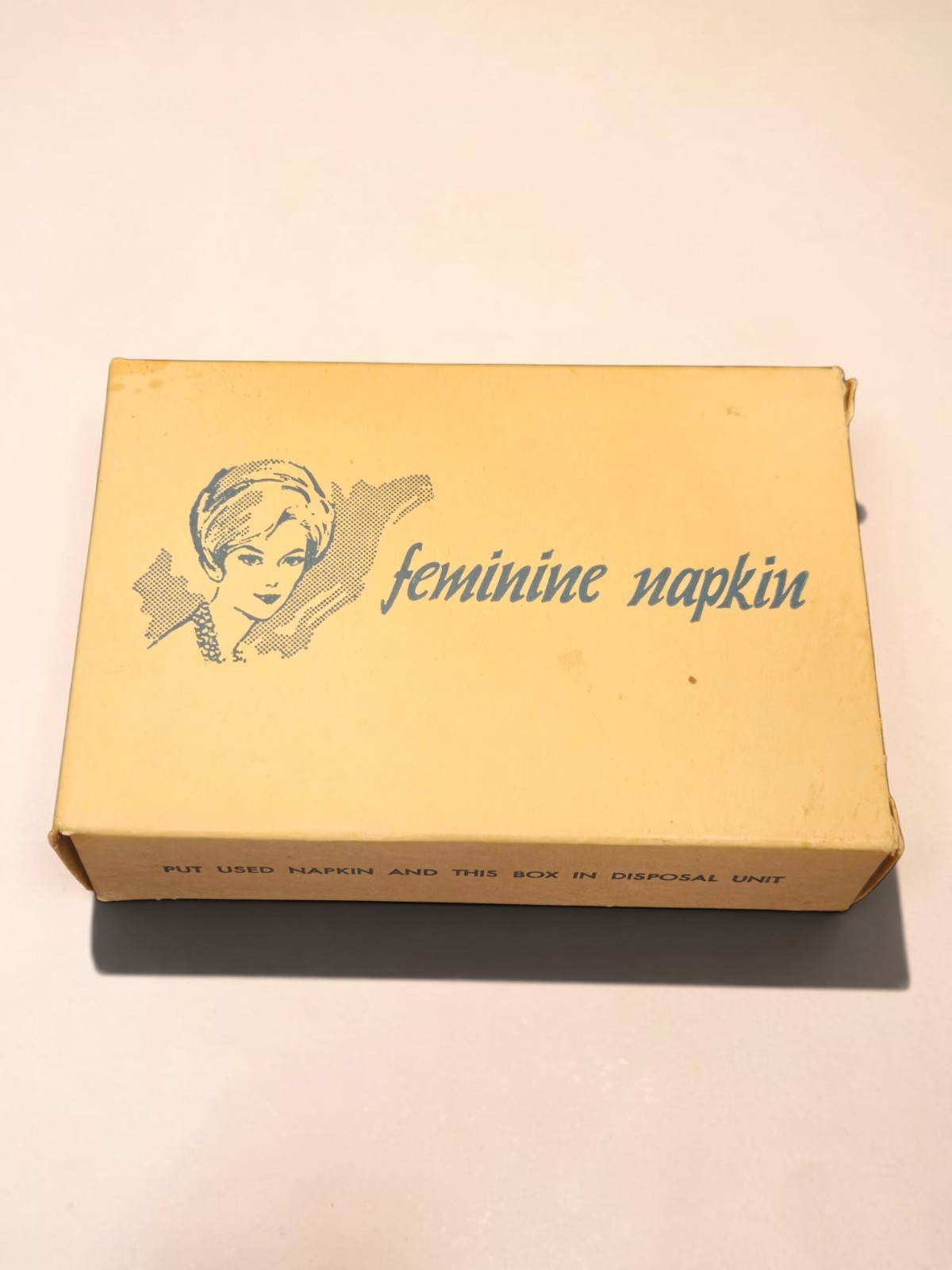 Vintage Sanitary Napkin from 10 Cent Dispenser Mid 1960's
