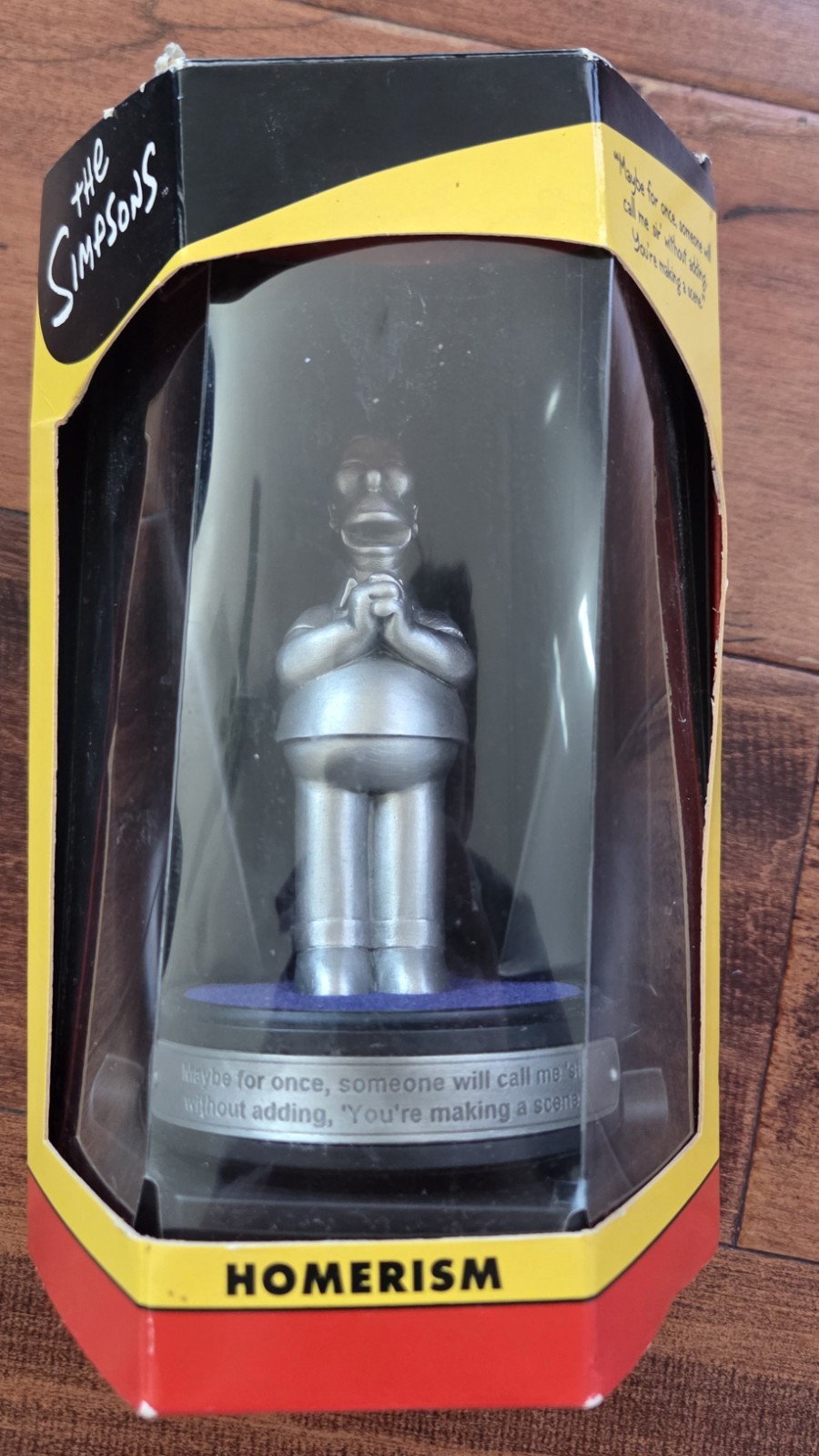 Vintage Rare  Simpsons Pewter Homerism, Handmade In England By  Pewter Craftsmen