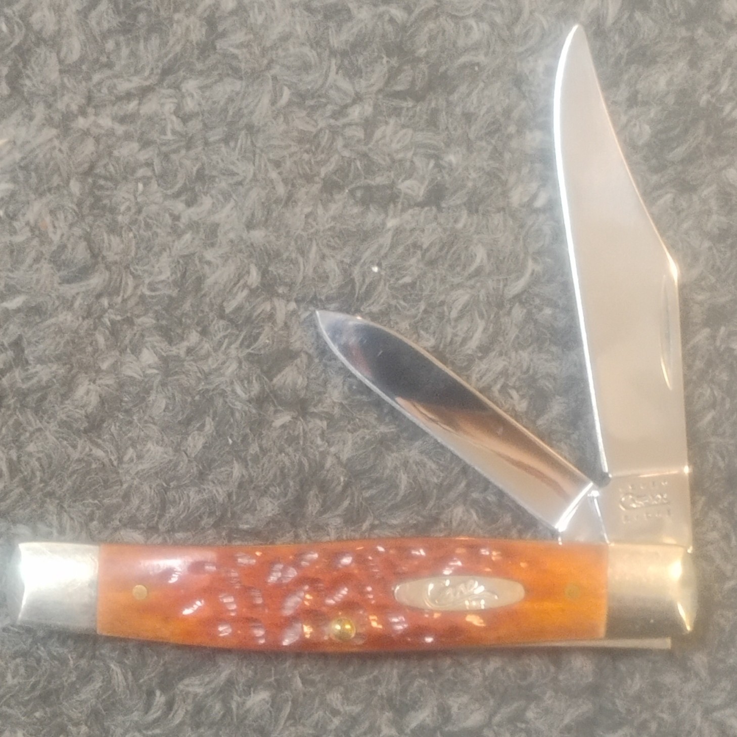 Case XX 6292 CV Pocketknife Brown Bone/Jigged Chestnut Texas Jack 4 Dot 1986