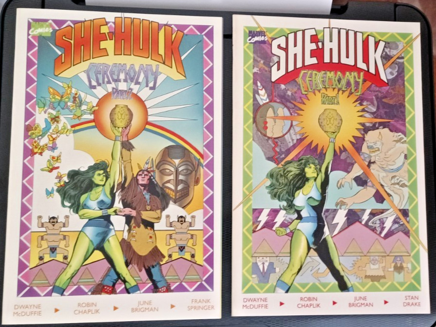 The Sensational She-Hulk in Ceremony #1-2 Marvel Comics Complete Series 1989 VF+