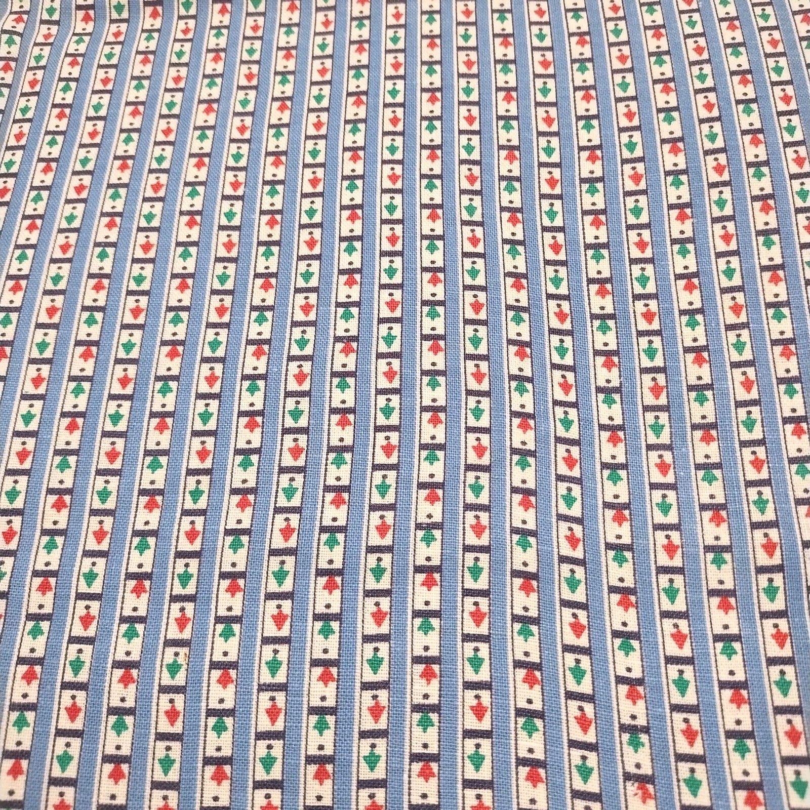 Vintage feedsack - Blue Background