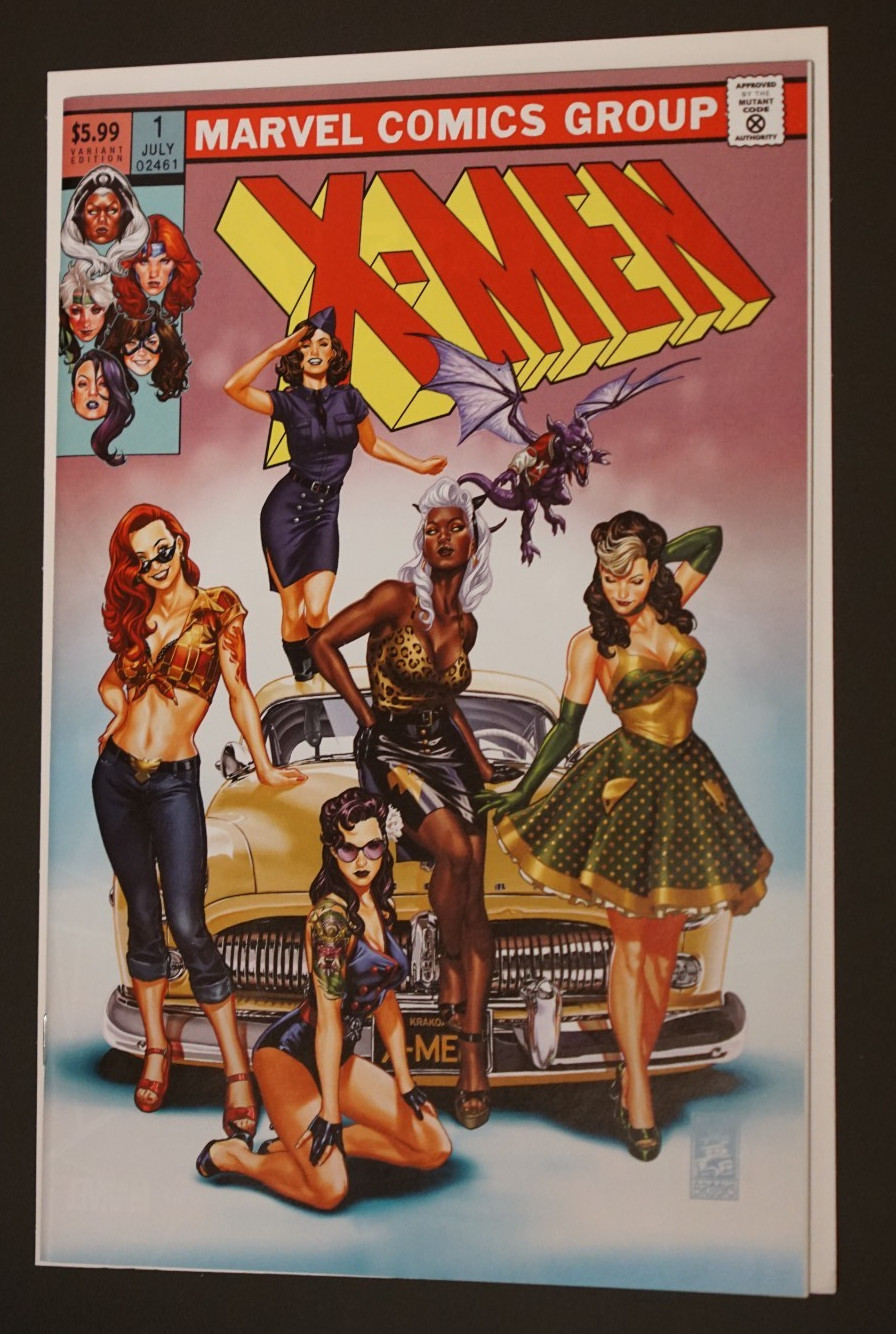 X-Men #1 Mark Brooks Exclusive Variant SDCC 2024 Cover B (Jean Grey Storm Rogue)