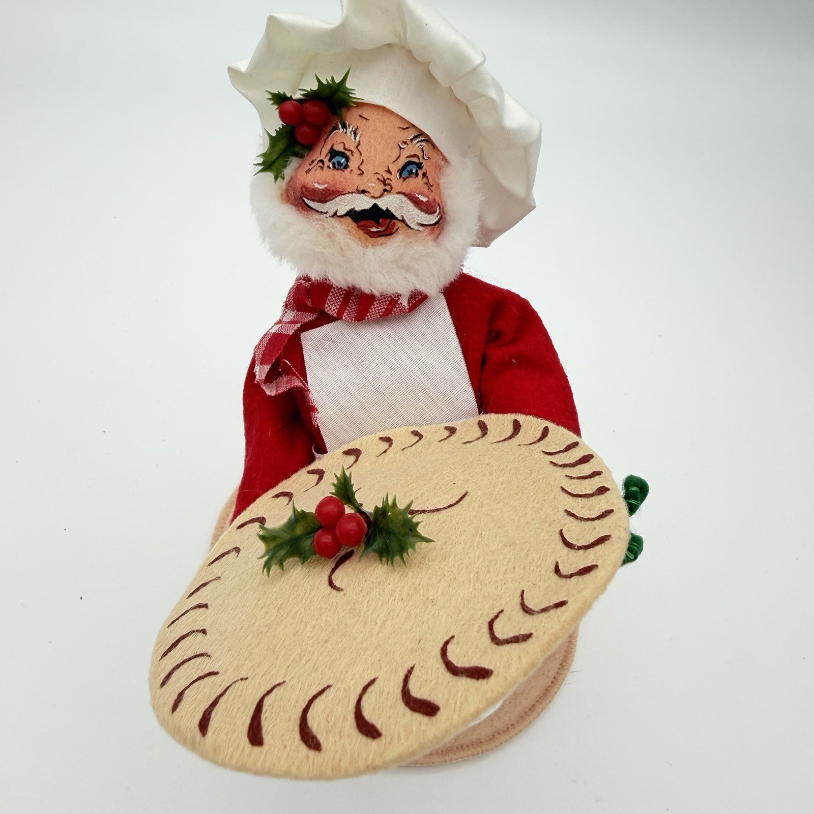 Vintage 1992 Annalee Mobilitee Collectible Dolls Christmas Baker Santa Claus