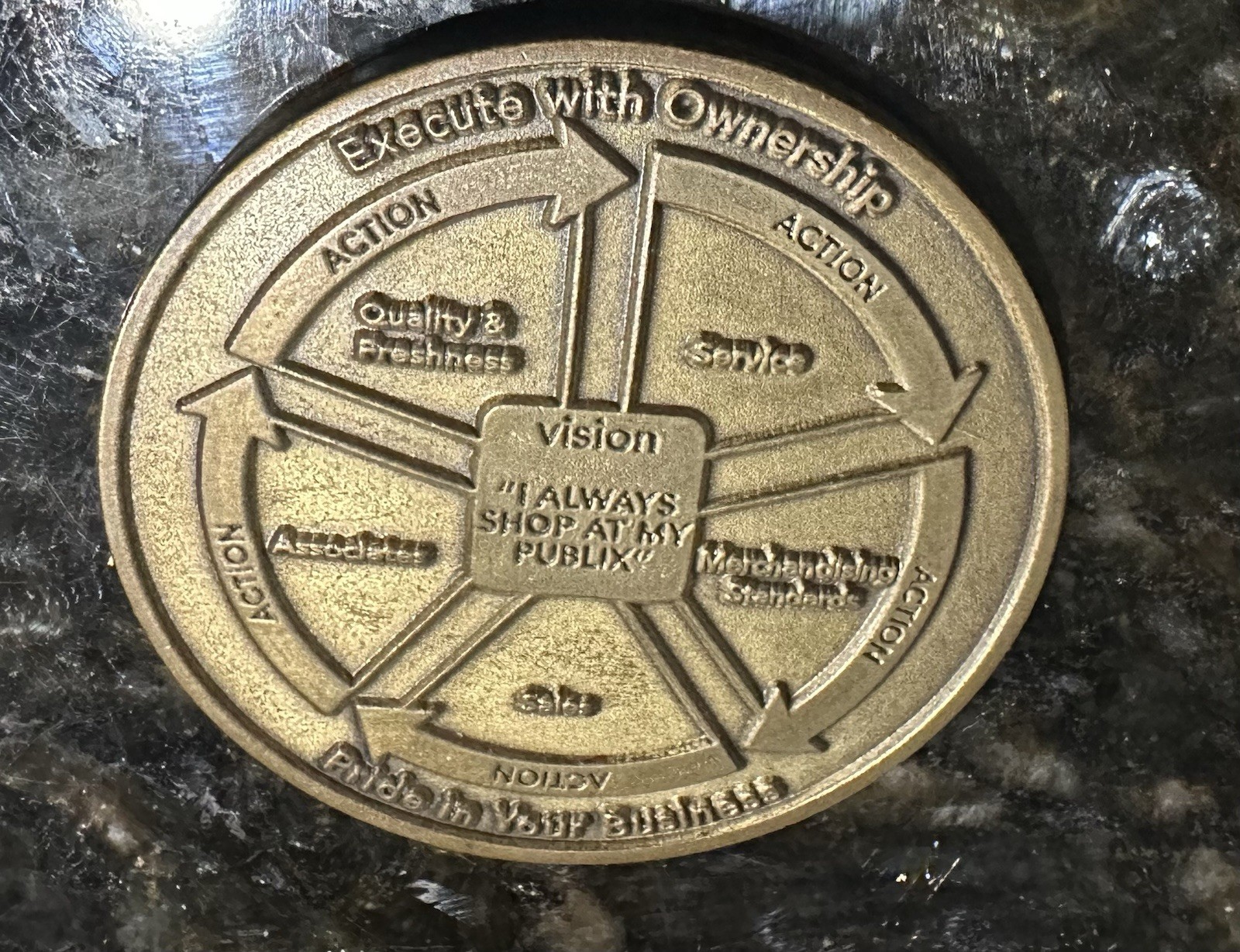 Publix Employee Challenge Coin Execute With Ownership Pride In Your Business
