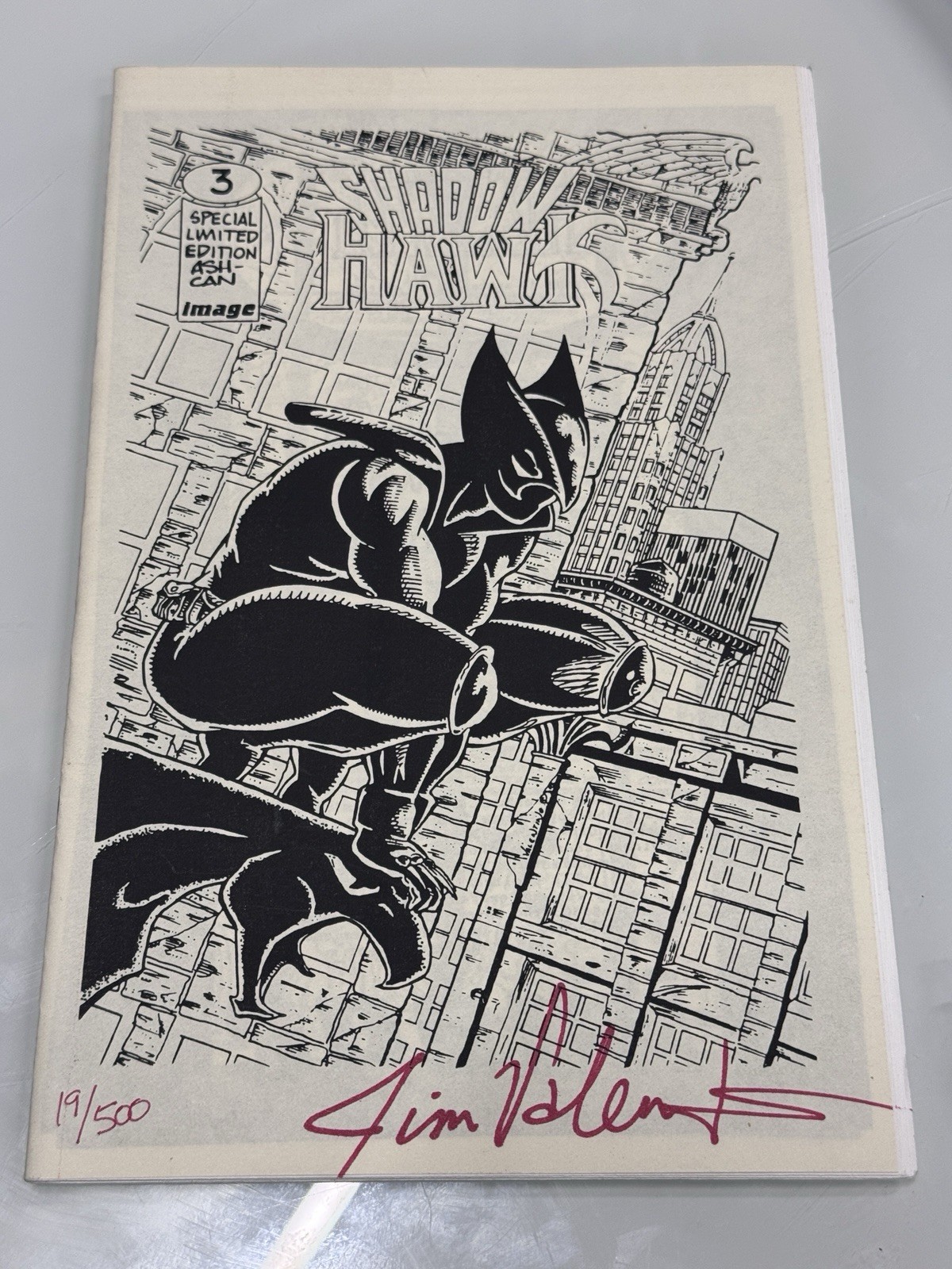Image Special Edition Ash-Can Shadowhawk #3 Numbered & Signed by Jim Valentino Image Special Edition Ash-Can Shadowhawk #3 Numbered & Signed by Jim Valentino