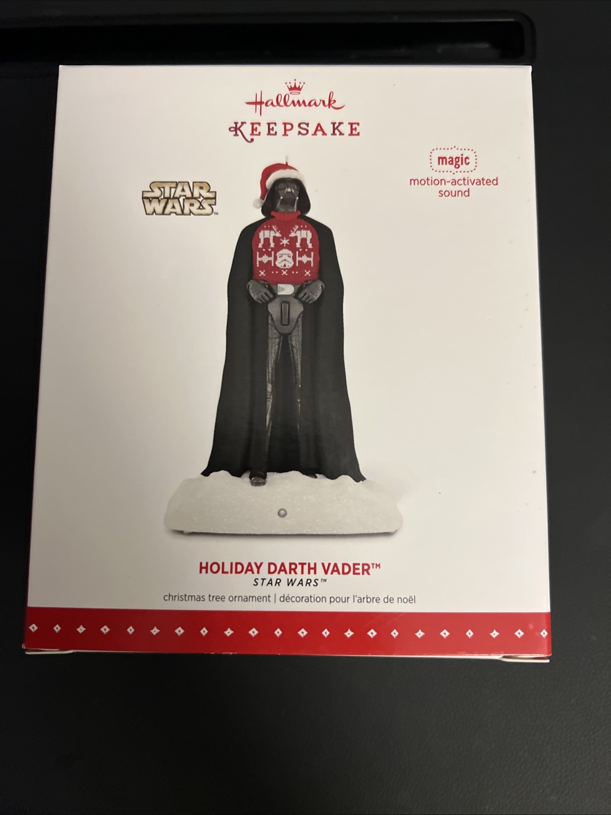 Hallmark Keepsake Magic Ornament 2015 Darth Vader Peekbuster