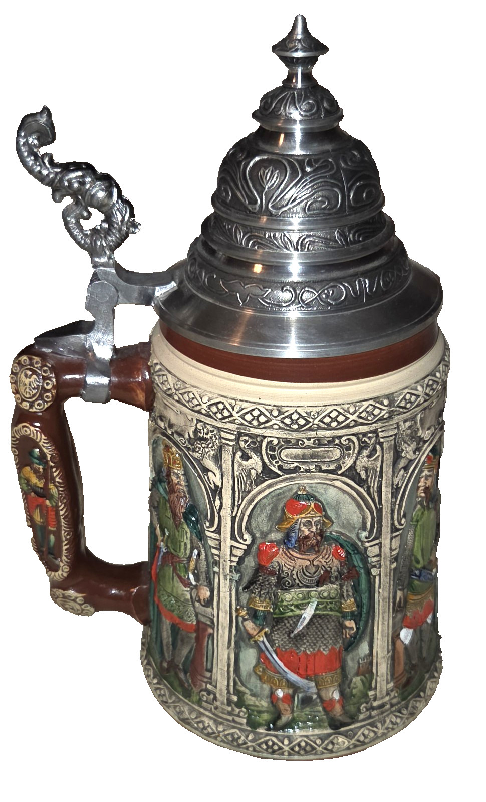 RARE VTG THEWALT PETER DUMLER CRUSADERS CERAMIC BEER STEIN MUG LIMITED EDITION