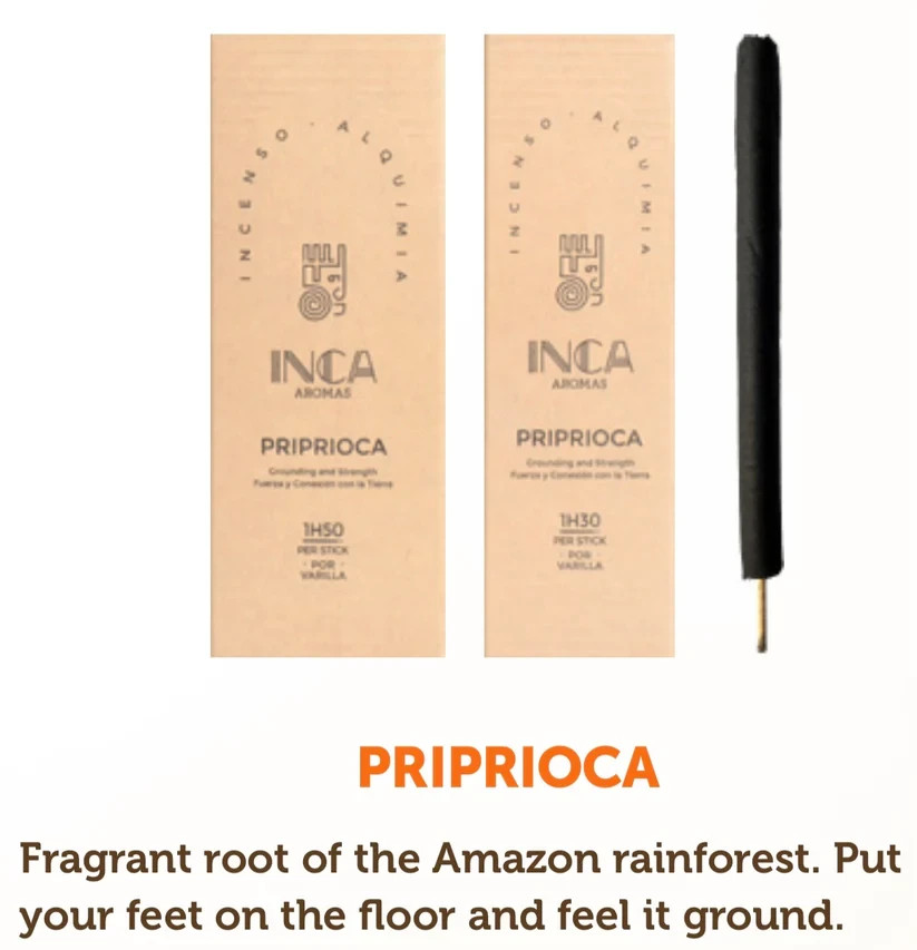 Inca Aromas- Priprioca Alquimia Incense (4 pcs) – Premium Resin Incense #4T18