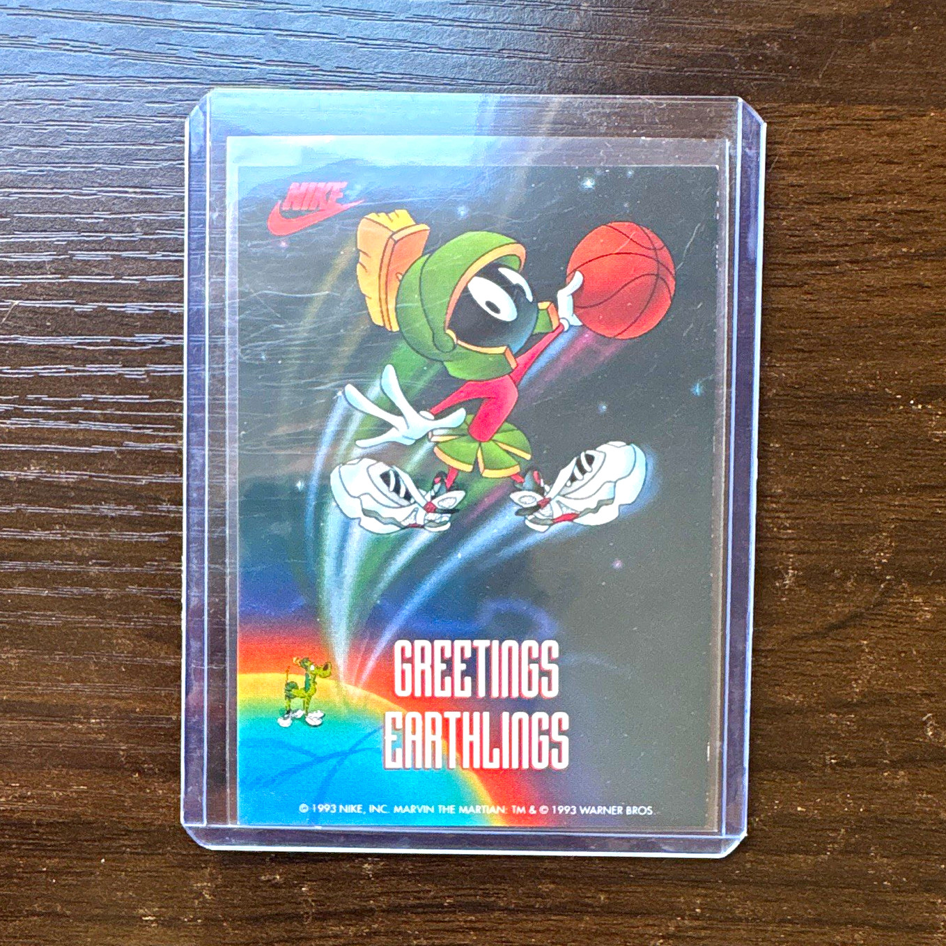 Nike 1993 Marvin the Martian Greetings Earthlings #4 Promo Trading Card