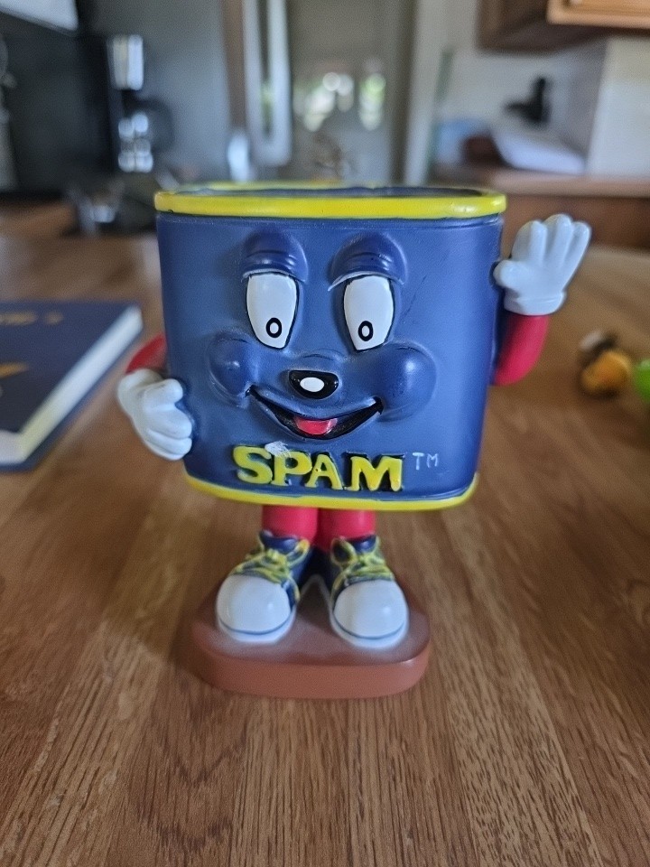 Vintage Bobble Dobbles Spam Canned Meat Promotional Bobble Head