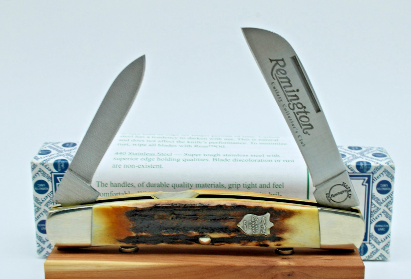 2009 Remington Half Congress Club Knife Genuine STAG RC6166