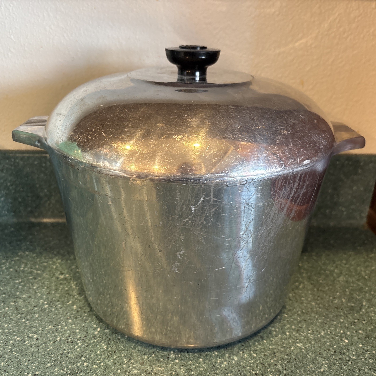 Vtg Wagner Ware Sidney O Magnalite 4738-P 8 Stock Pot w/ Lid 8 Qt