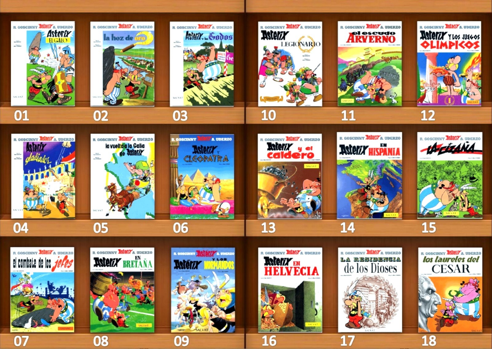 Asterix y Obelix Colección A Todo Color COMICS -36 Revistas + Bonos Especiales-