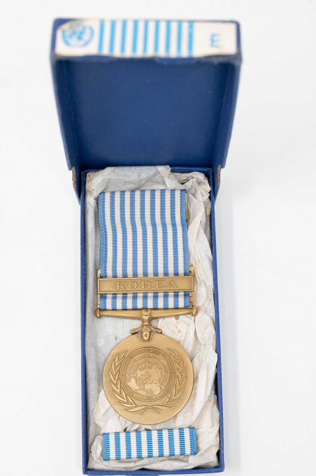UN Korea Medal in Blue Box Original United Nations 1950 1953 Award