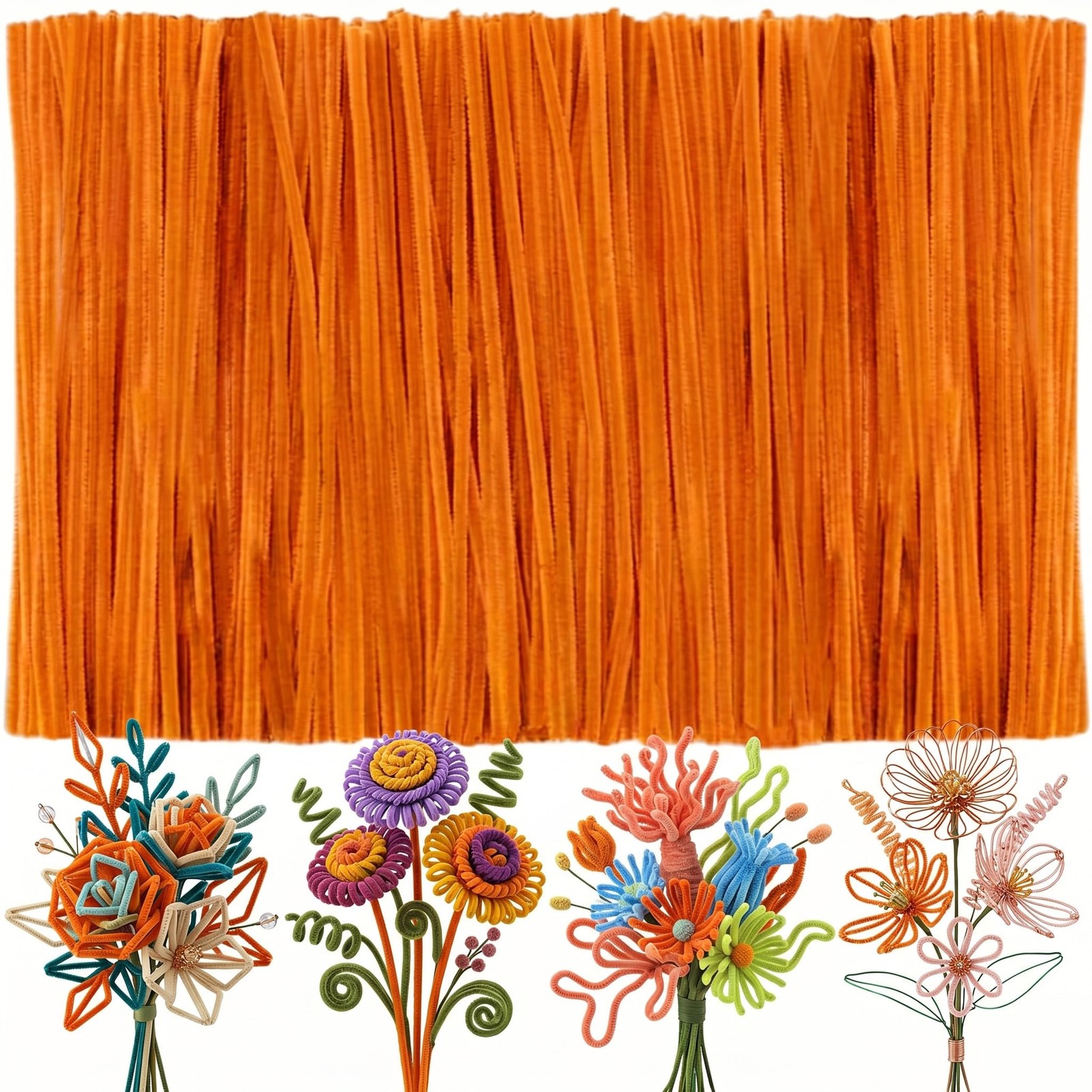 100 Pcs Gold Pipe Cleaners Bulk, No-Shed Fuzzy Sticks for DIY Crafts | Premiu... 100 Pcs Gold Pipe Cleaners Bulk, No-Shed Fuzzy Sticks for DIY Crafts | Premiu...