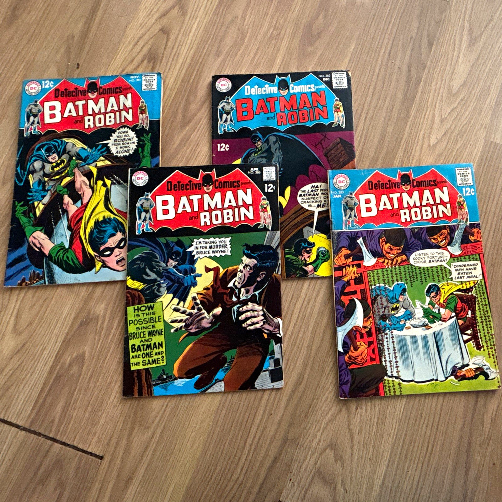 DC Comics Batman & Robin Detective Comics Lot of 4 Bronze Age Boarded Issues