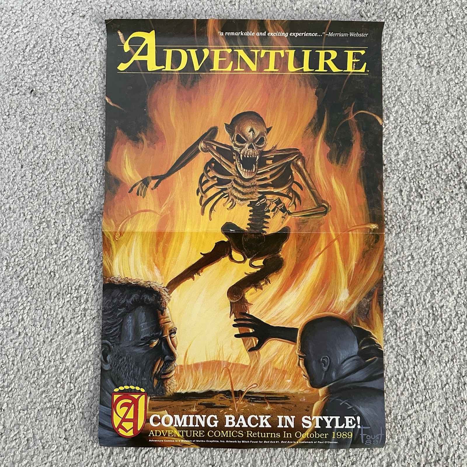 1989 Malibu Adventure Comics Poster 11\