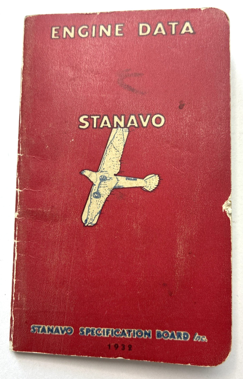 VTG 1932 Stanavo Aviation Engine Data Booklet 2.5x4.5, Gasoline Engine Oil Greas