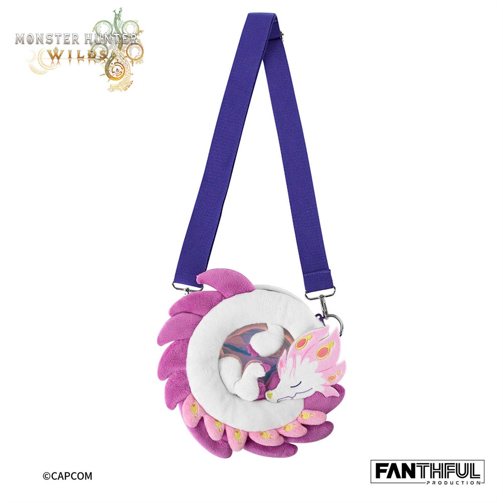 Authentic Monster Hunter Mizutsune Plush Bag Shoulder Crossbody Bag