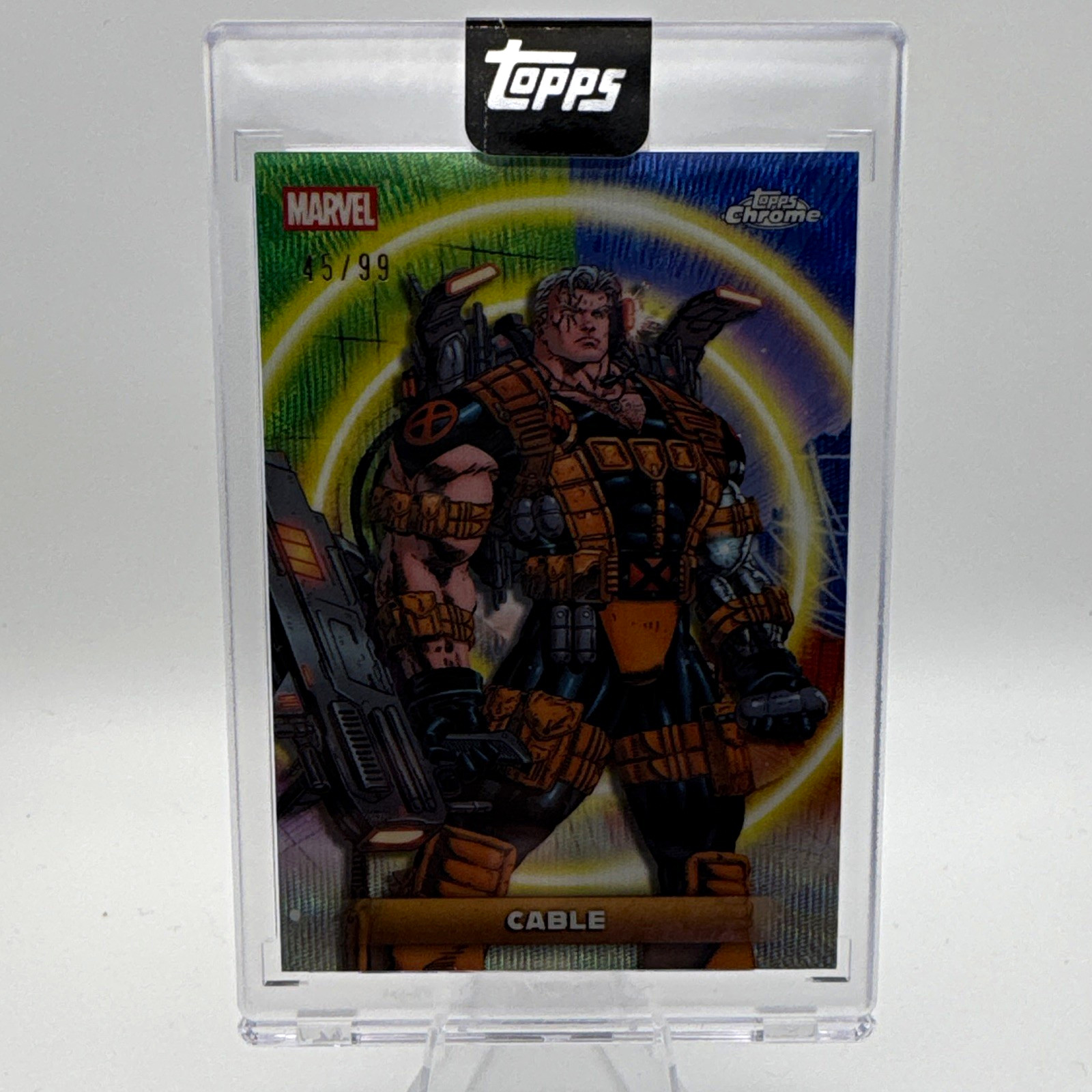Topps 2025 Topps Chrome Marvel X-Men ATTENTION CABLE #11 Attention /99