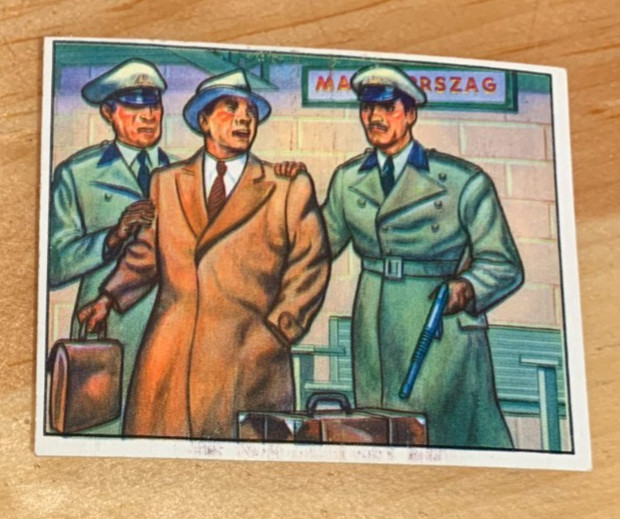 Rare 1951 Bowman Fight The Red Menace #9 Police State EX Sharp