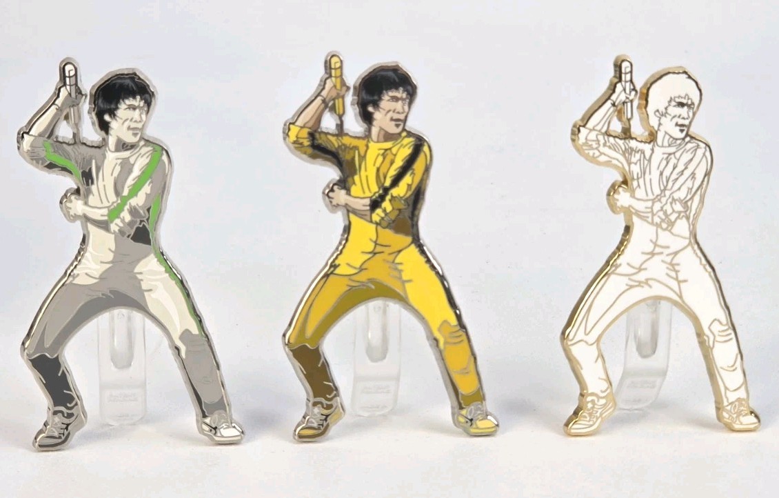 #3 FiGPiN Bruce Lee 3-Pin Lot #371 #372 #373 ECCC & Awesomefest Limited Edition