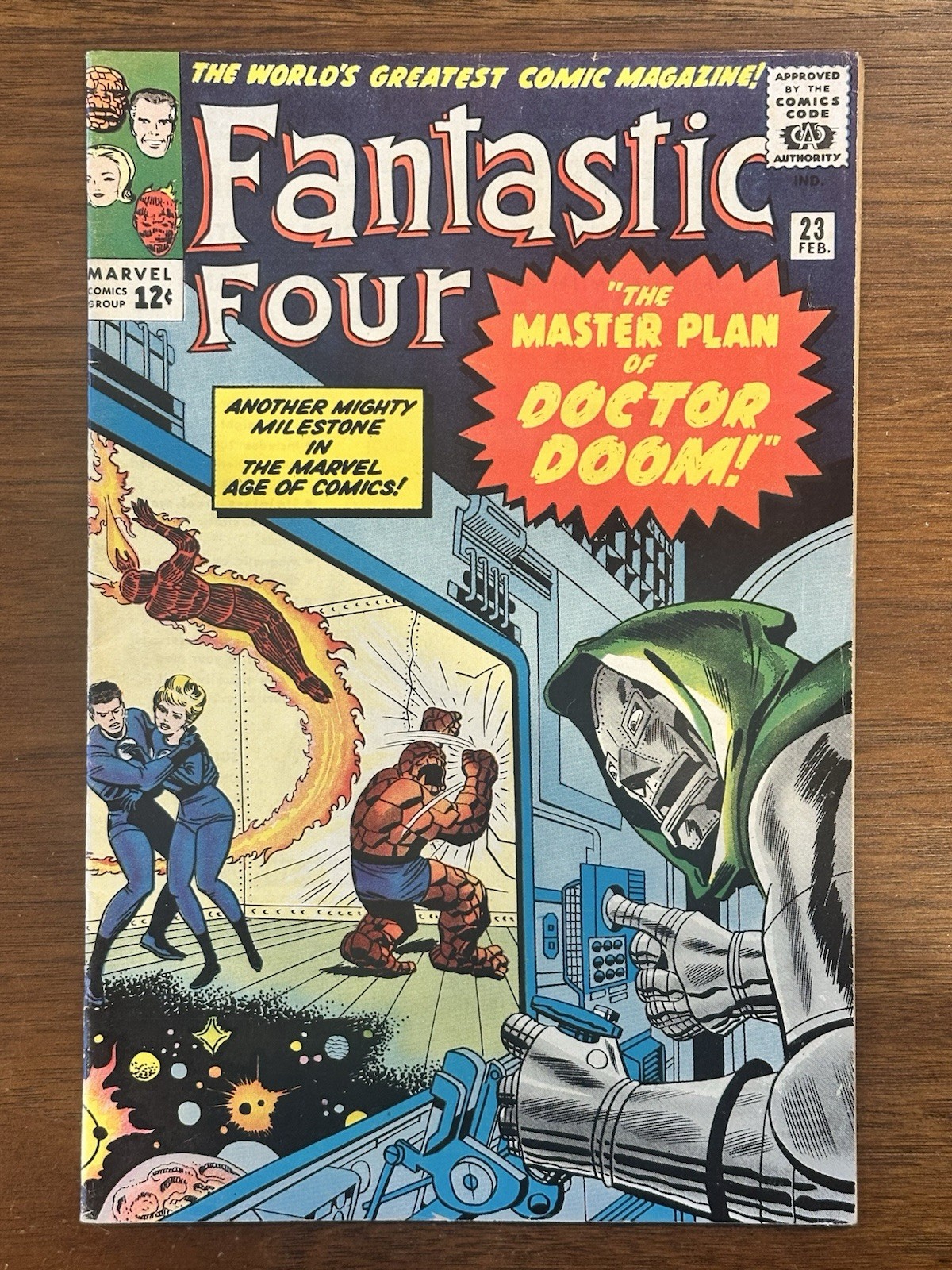 Fantastic Four 23 1964 Doctor Doom Cover Silver Age Comic Book