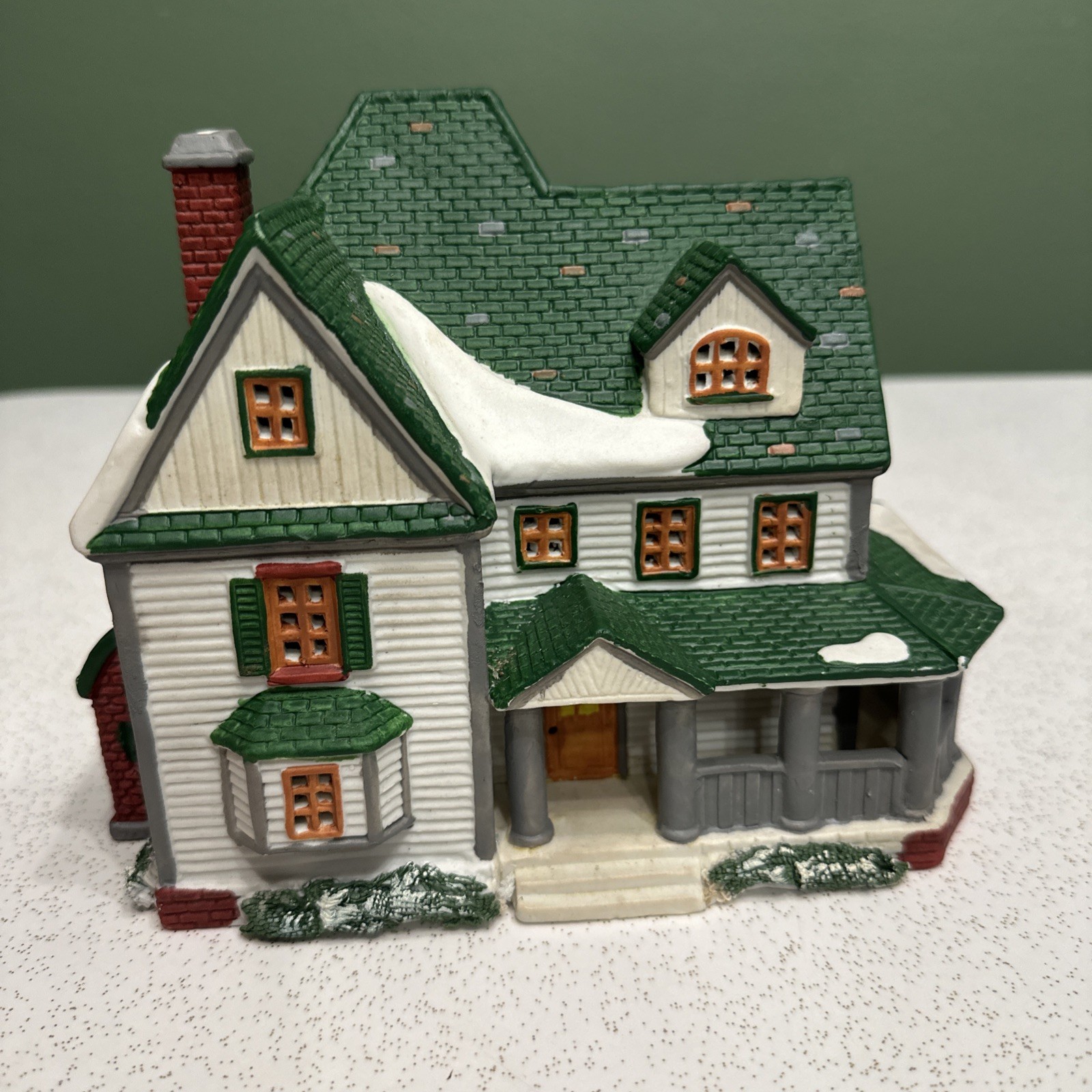 Vintage 1995 Lemax Christmas Village Victorian House Ceramic Lighted Decor Home