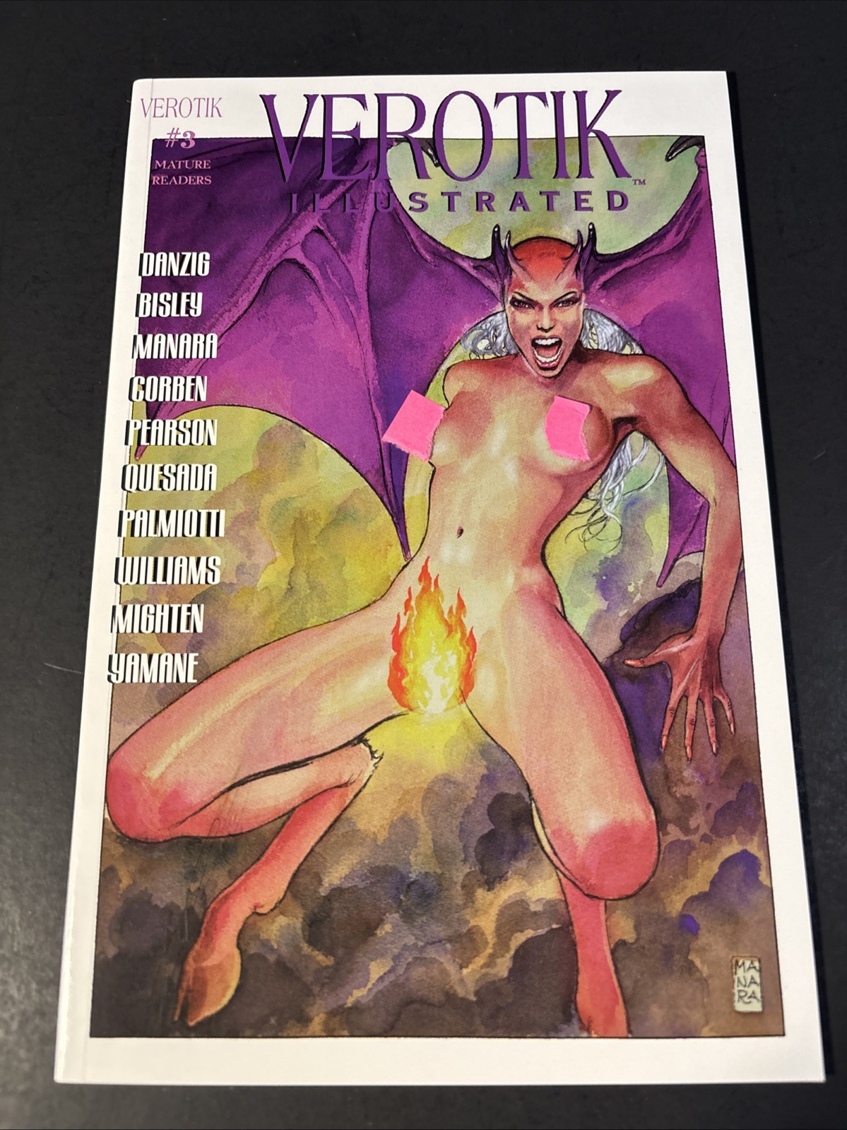 Verotik Illustrated #3 1998 Verotik Milo Manara Variant Glenn Danzig JL