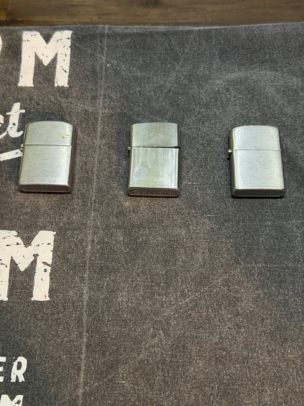 Lot of 3 Vintage Flip Top Lighters Chrome Japan USA