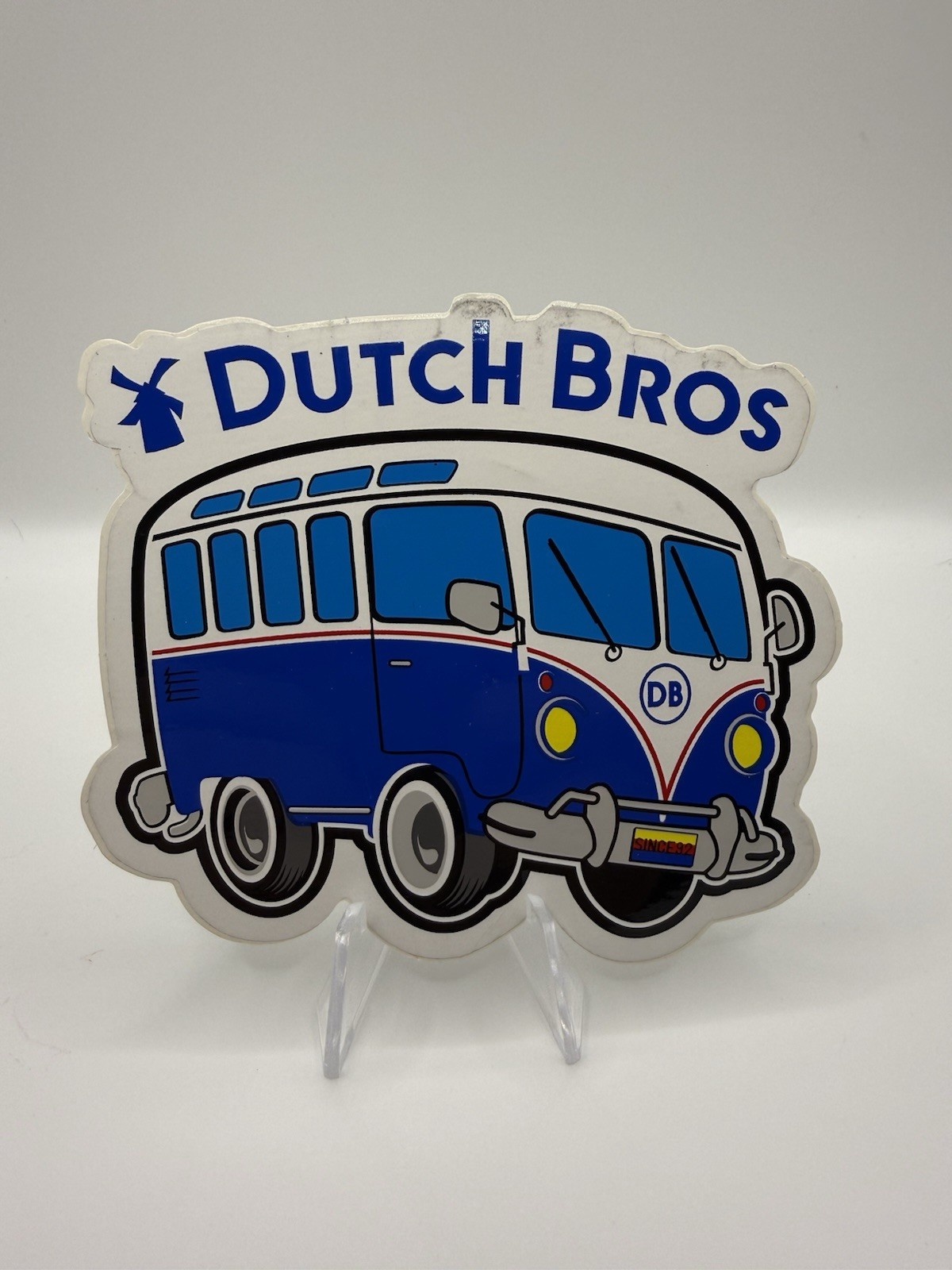 Rare Vintage Dutch Bros VW Bus Sticker Old School Kombi Van Coffee HTF Rare Vintage Dutch Bros VW Bus Sticker Old School Kombi Van Coffee HTF